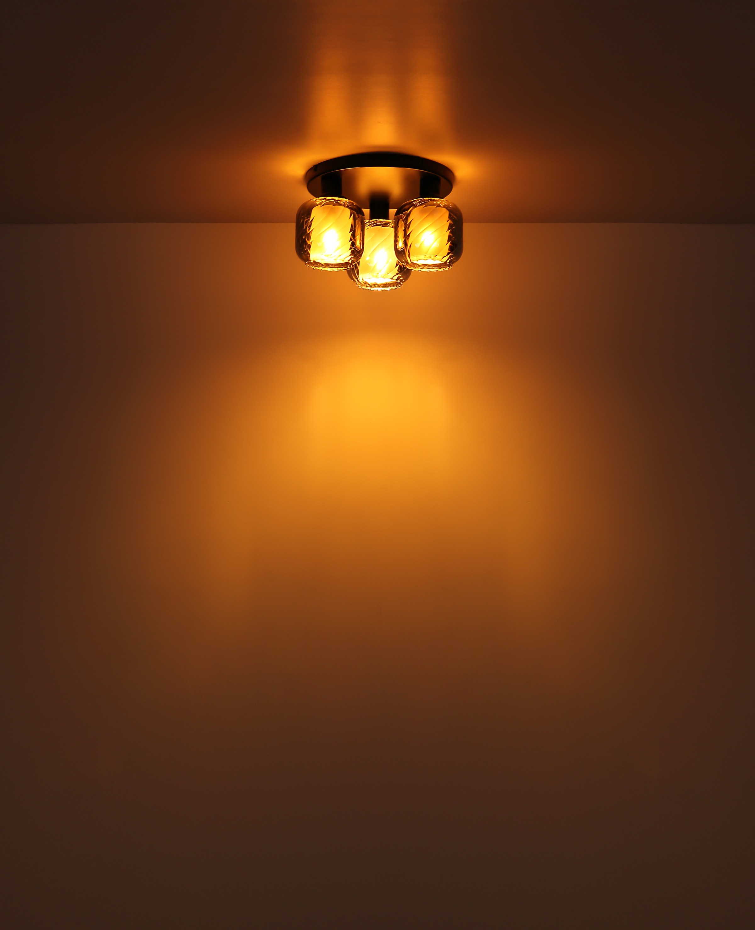 GLOBO LIGHTING Deckenleuchte »XIA« E27 1 Stk. Deckenlampe/Metall/Glas rauchfarben/Wohnzimmer/Flur