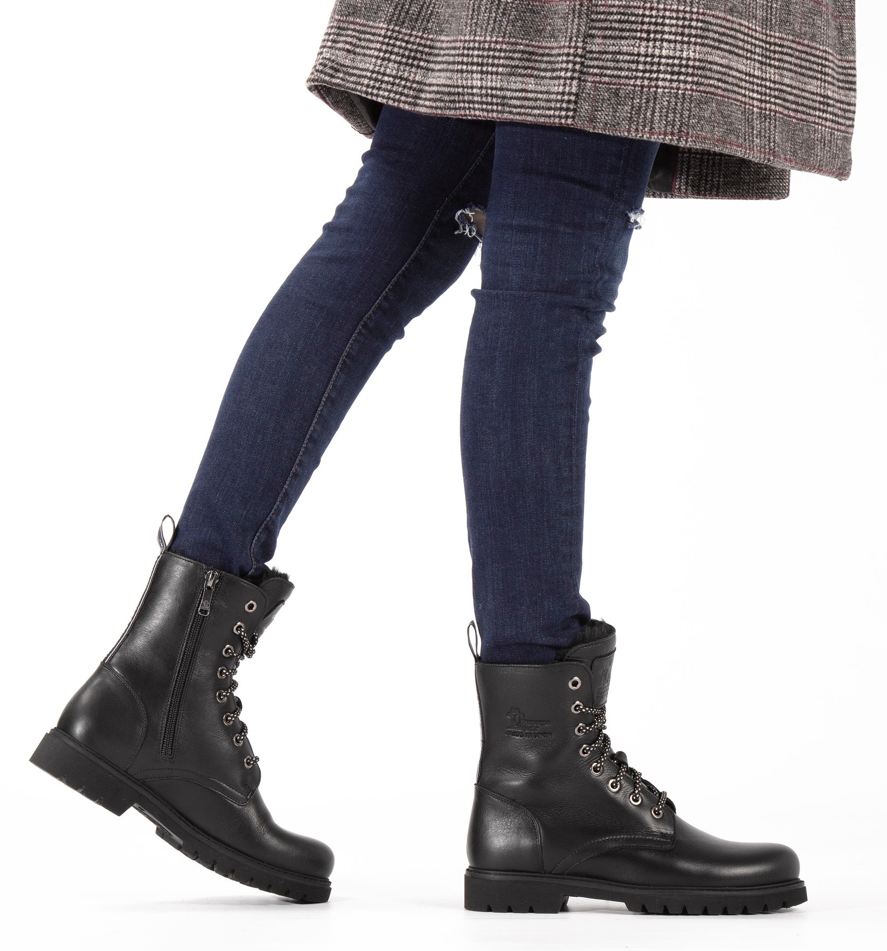 Panama Jack Schnürboots »Frisia«, Schnürboots, Stiefelette, Blockabsatz, mit Warmfutter