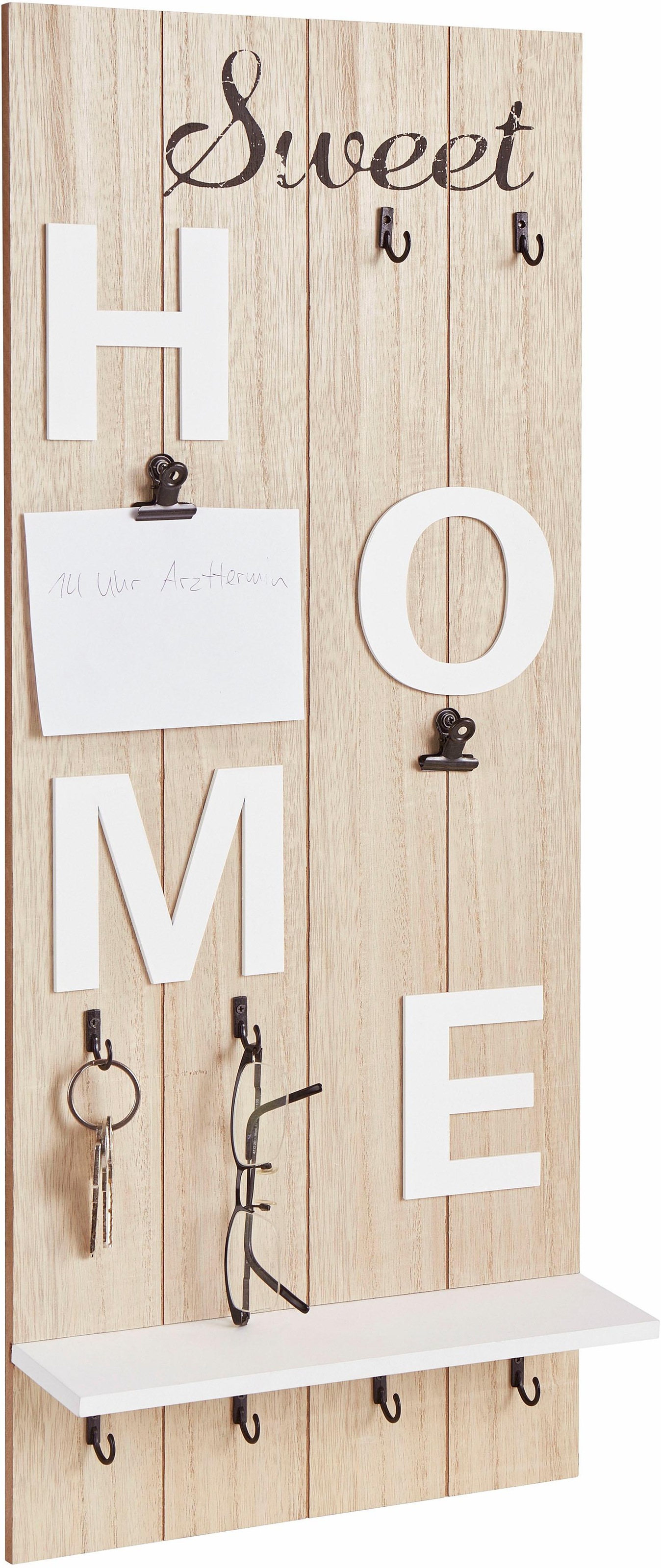 OTTO home Garderobenleiste "Sweet Home" Höhe 70 cm