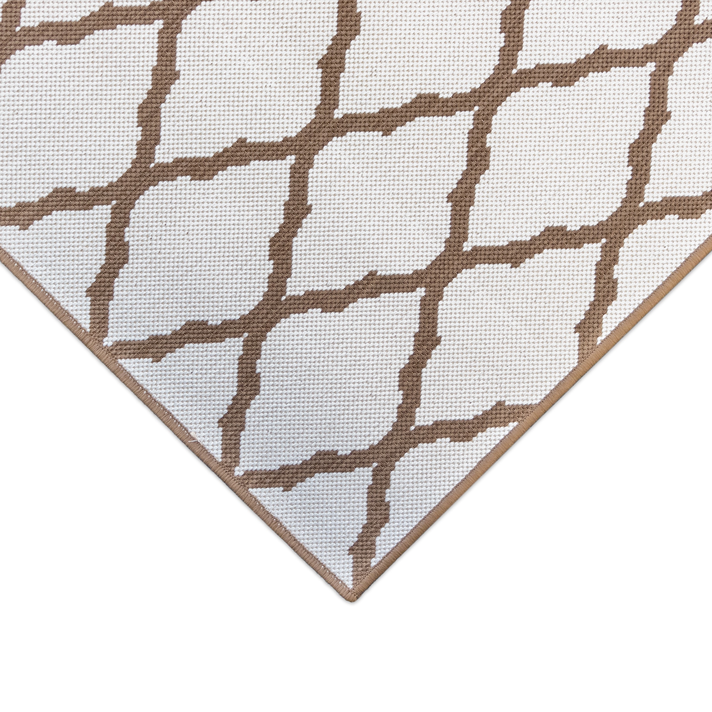 Primaflor-Ideen in Textil Teppich »Outdoorteppich REVERSO - Round Rhombus«, rechteckig, 5 mm Höhe, Wendeteppich, Rauten Design, In- und Outdoor geeignet, wasserfest