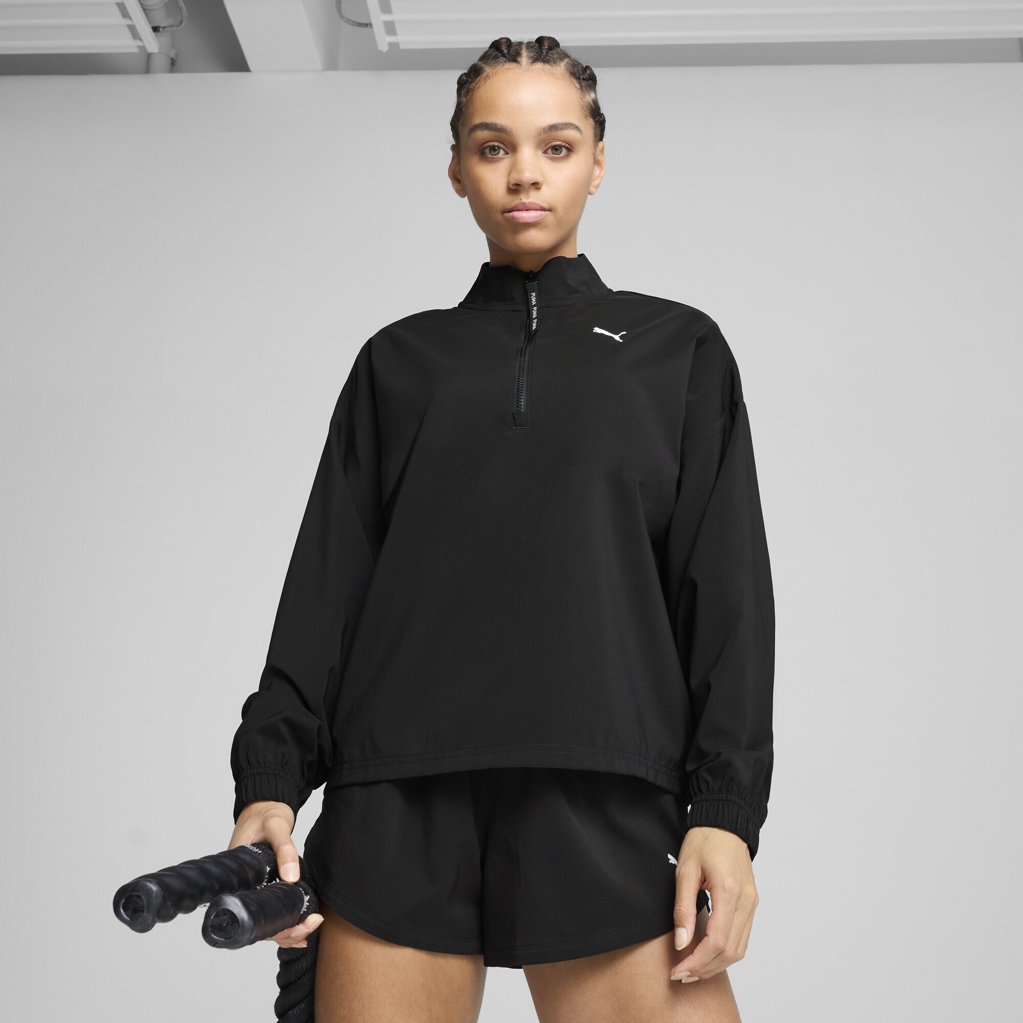 PUMA Trainingsjacke »PUMA STRONG Gewebte Jacke Damen«