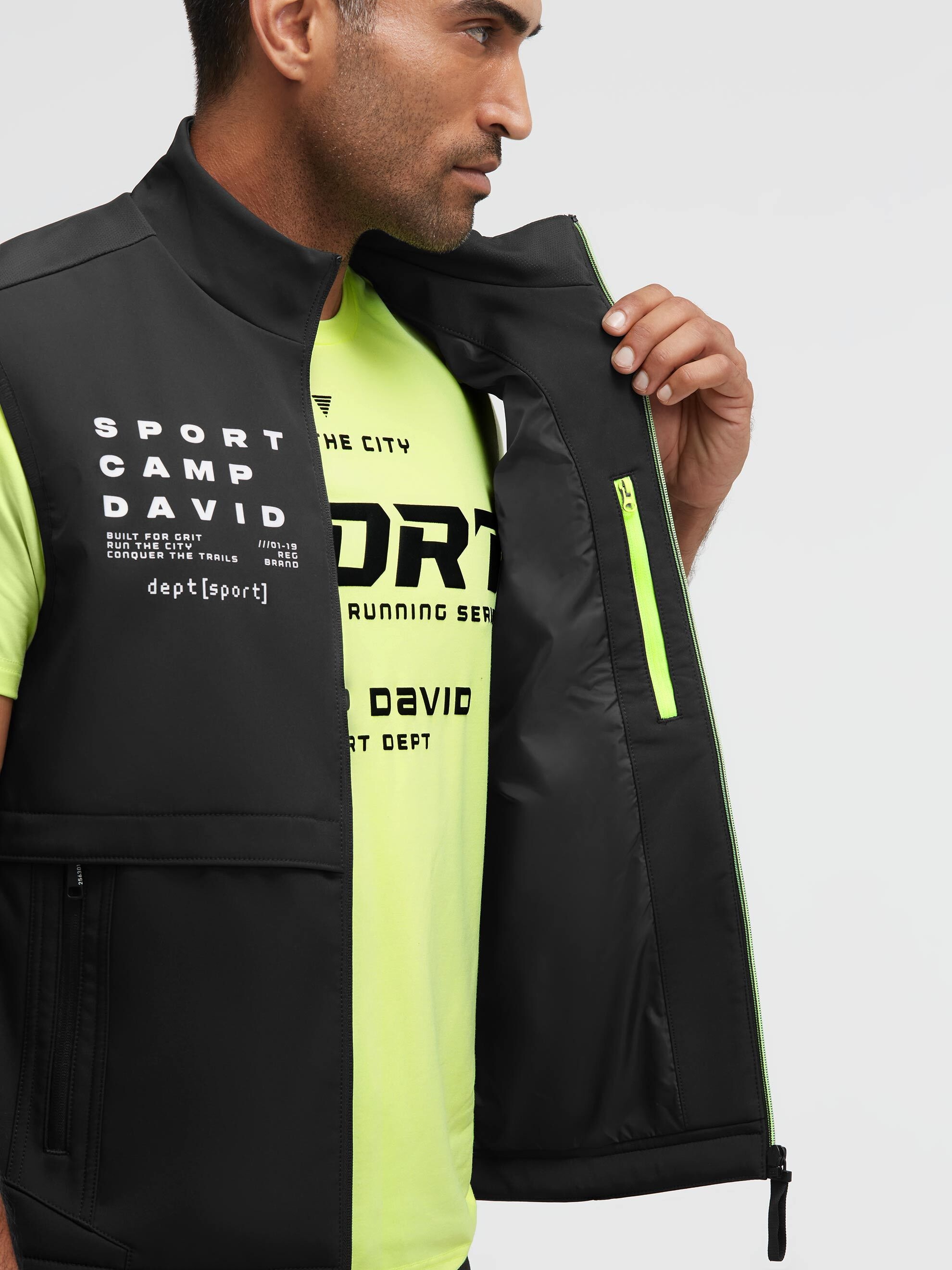 CAMP DAVID Softshellweste mit Innentasche
