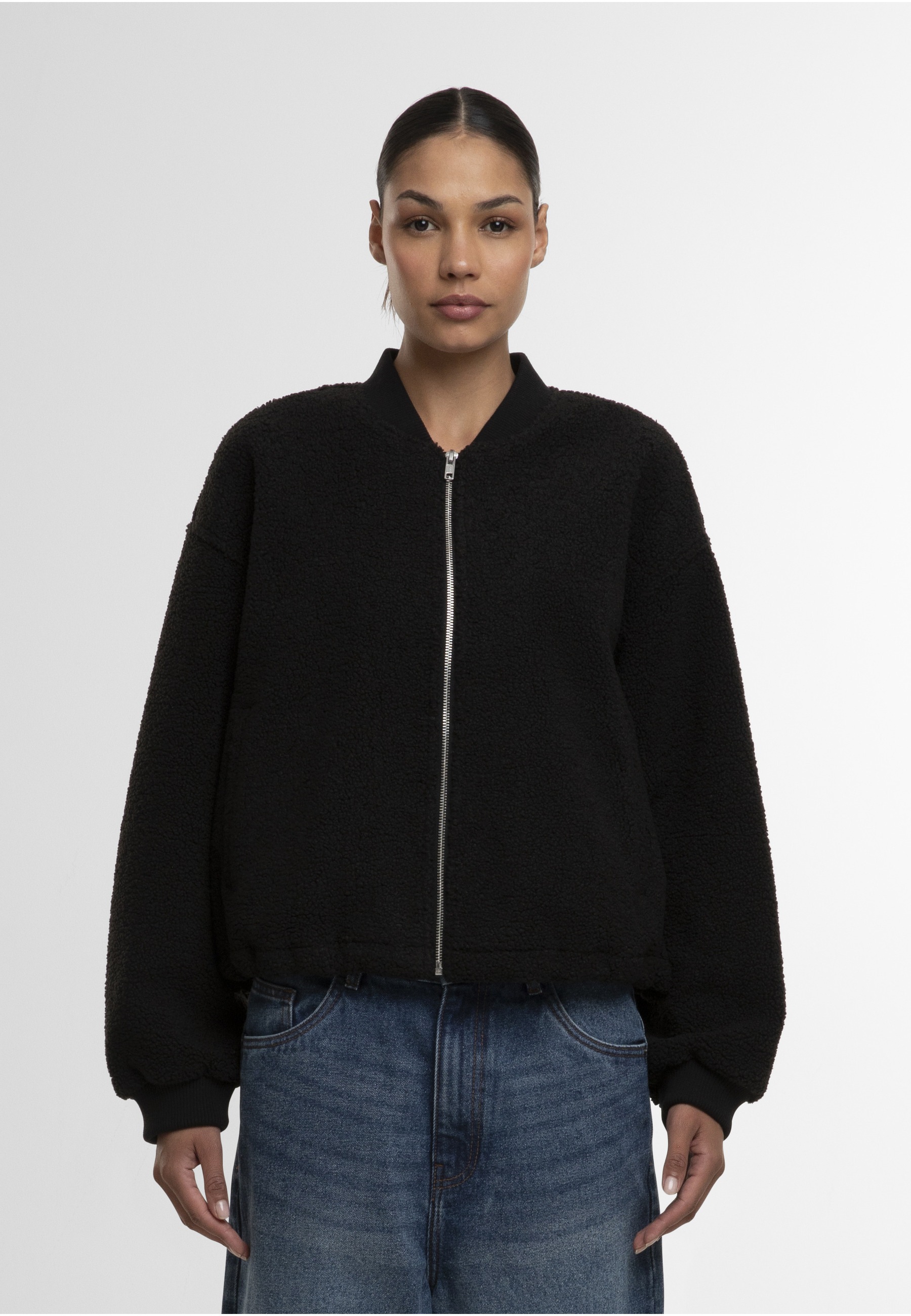 URBAN CLASSICS Bomberjacke »Urban Classics Ladies Structured Bomber Jacket« 1 Stk. tlg. ohne Kapuze