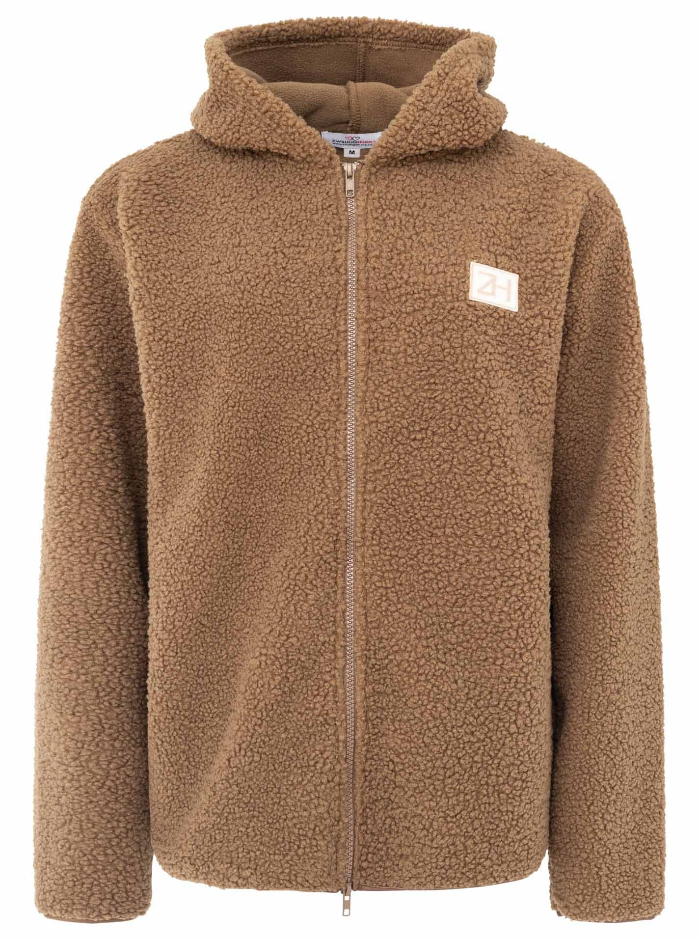 Zwillingsherz Kapuzensweatjacke »"Hoody Zip"« durchgehender Reißverschluss, Kapuze, großes Logo hinten