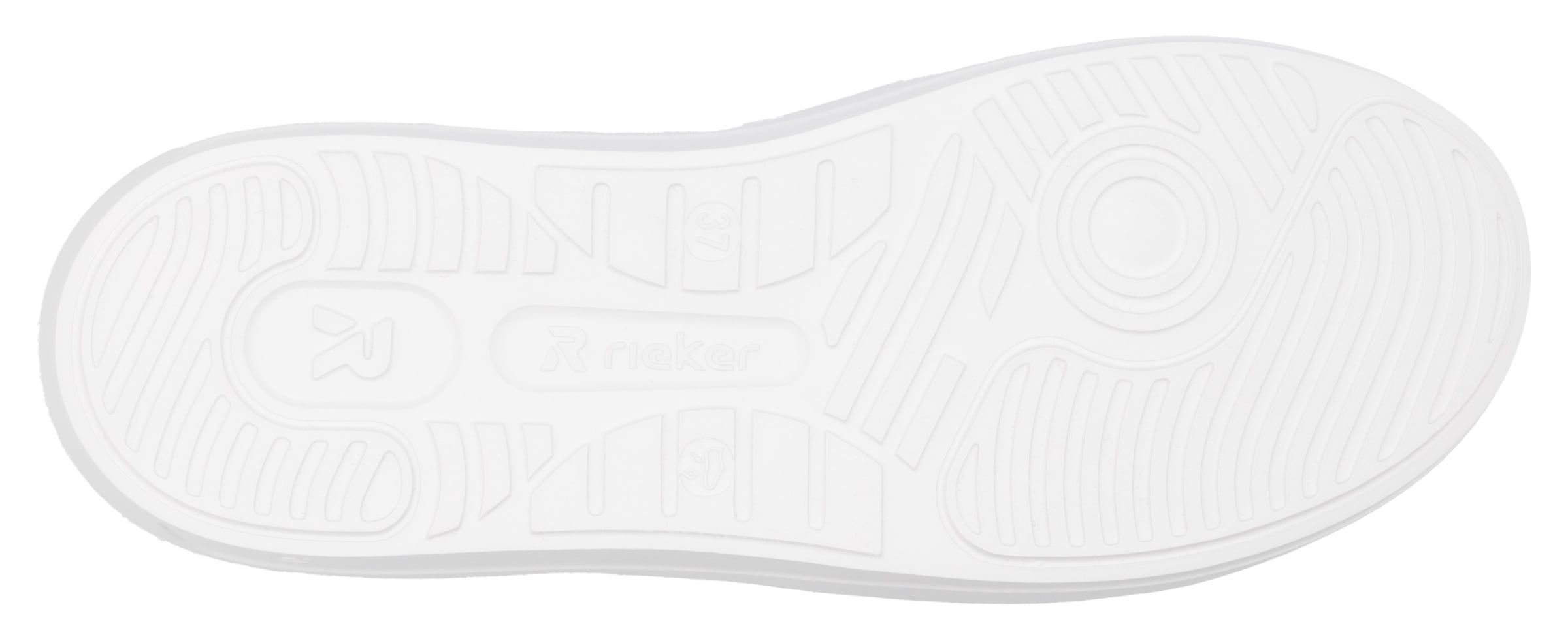 RIEKER Sport Plateausneaker, mit stylischen Metallic-Details, Freizeitschuh, Halbschuh, Schnürschuh