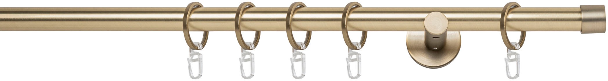 mydeco Gardinenstange »20mm Cap Wandträger 6,5 cm«, 1 läufig-läufig, Fixmaß