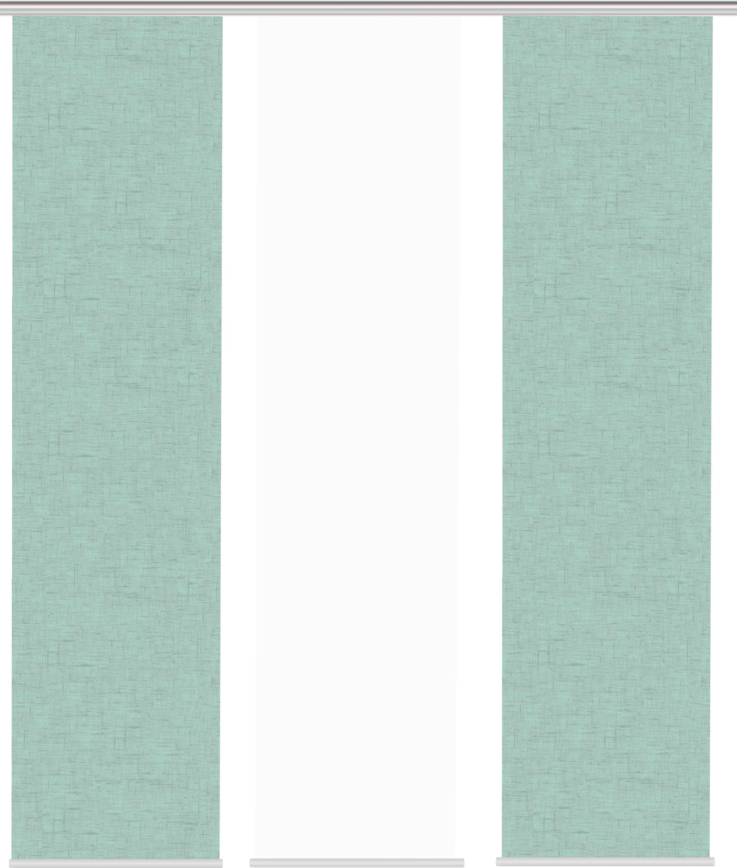 HOME WOHNIDEEN Schiebegardine »PIVE 3er SET«, (3 St.), Schiebevorhang Digidruck 3er Set PIVE