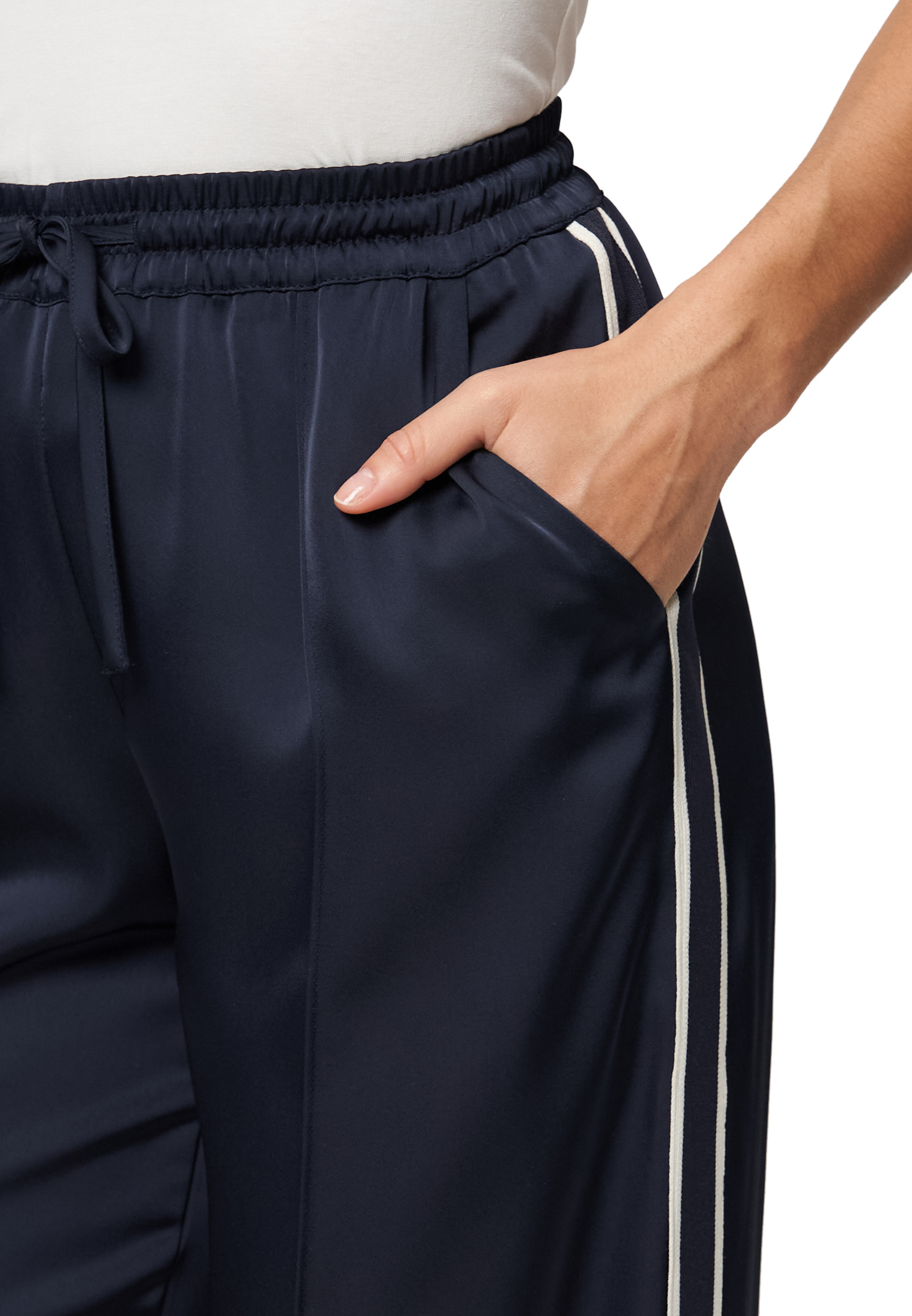 Zero Stoffhose »zero Hose mit Seitenstreifen 32 Inch«, Seitenstreifen