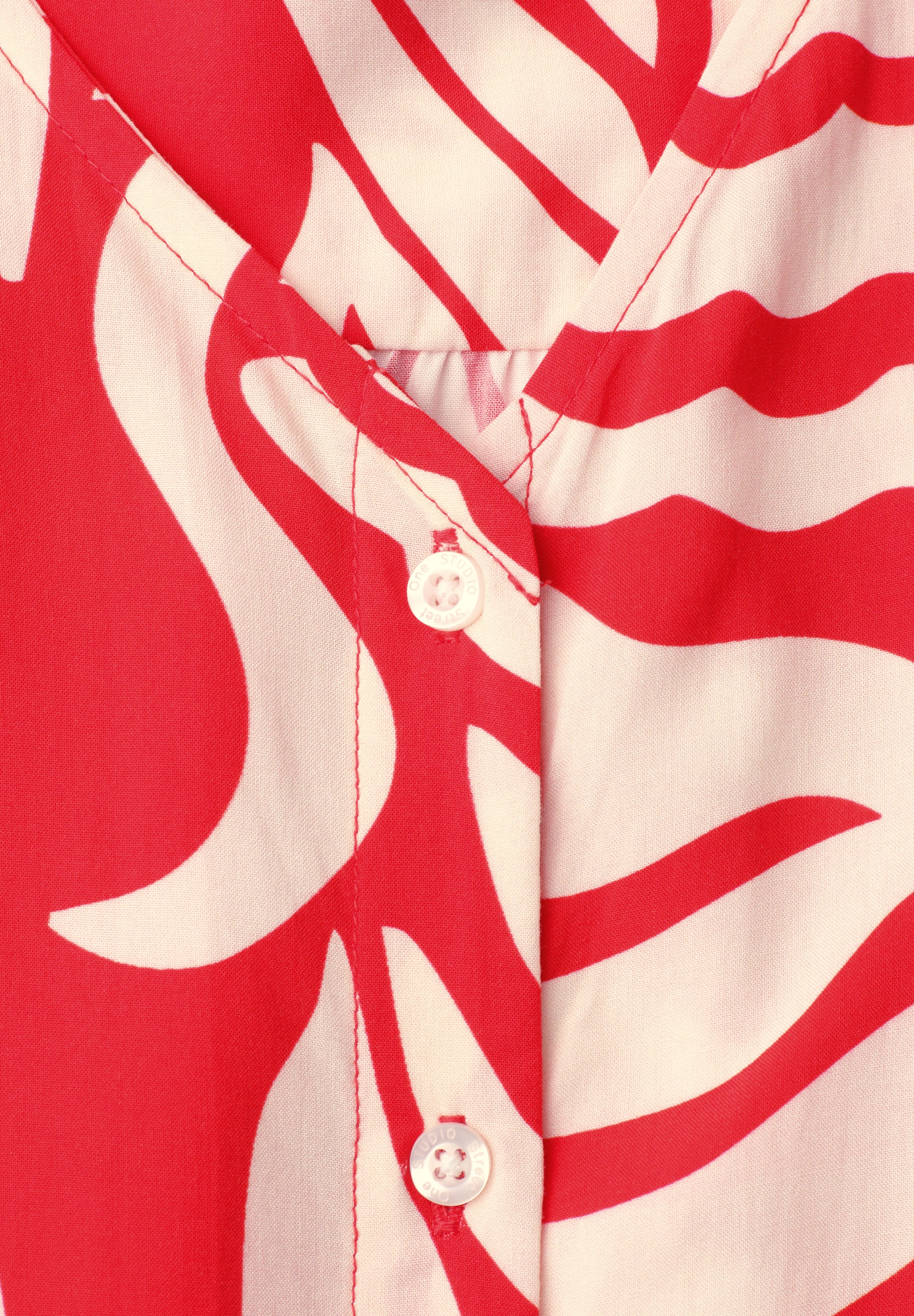 STREET ONE STUDIO Kurzarmbluse aus softer Viskose