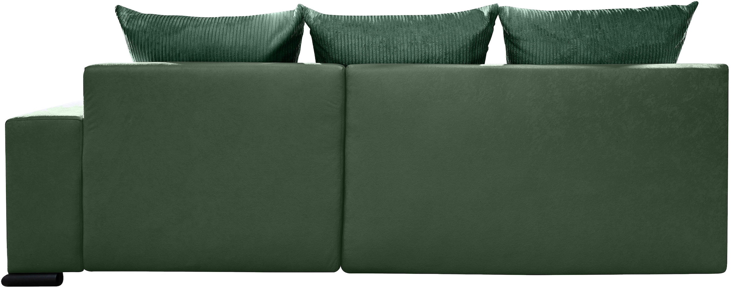 COLLECTION AB Ecksofa »Josy L-Form, B: 214 cm in Cord, Cord-Mix« Bettfunktion, Bettkasten & 2 Zierkissen, Federkern