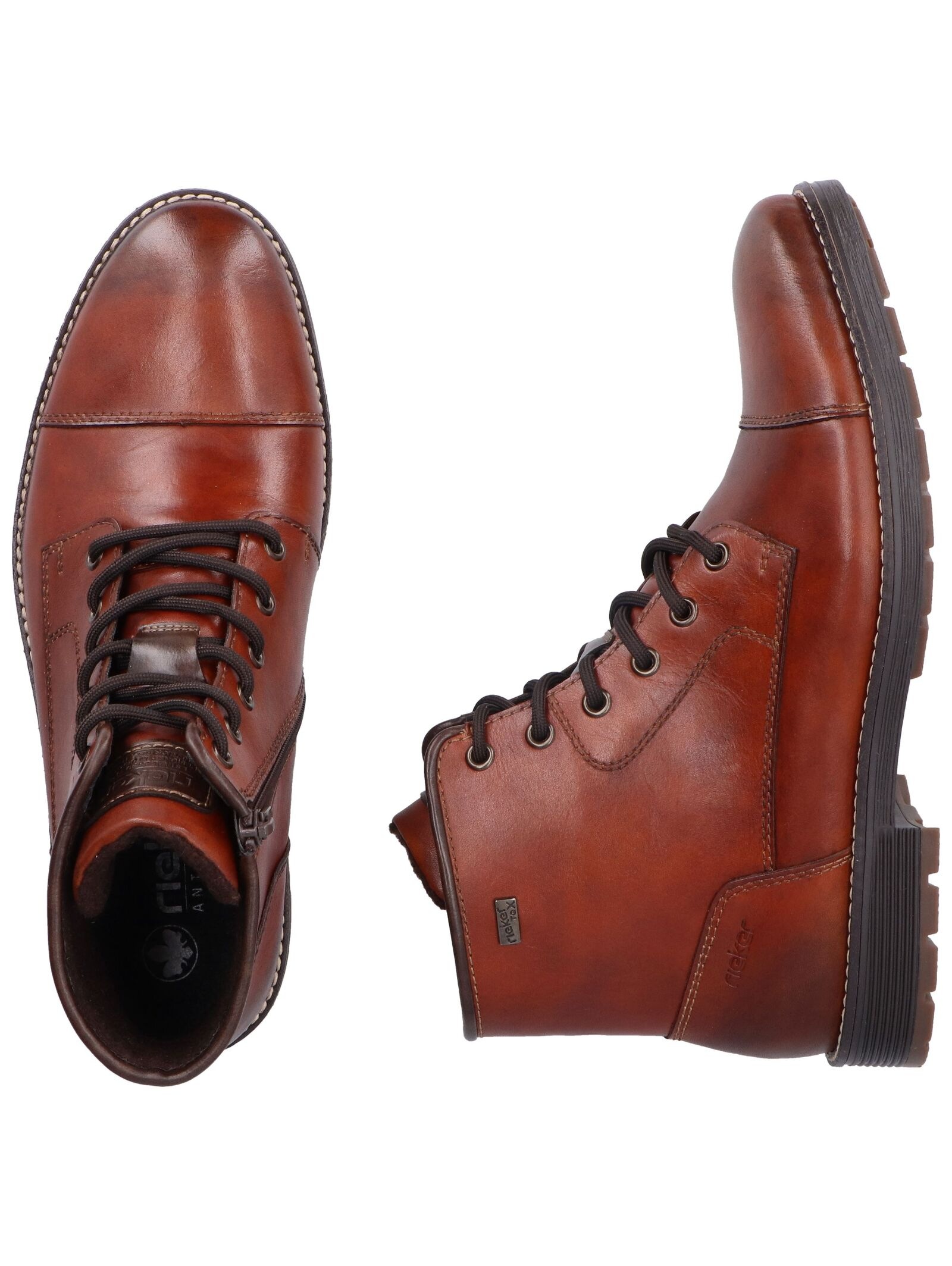 Rieker Schnürstiefelette »Rieker Stiefelette Glattleder«