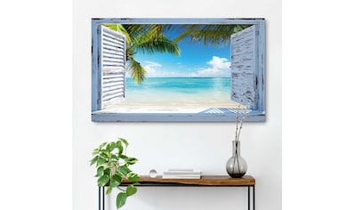 Wandbild »Strandfenster«