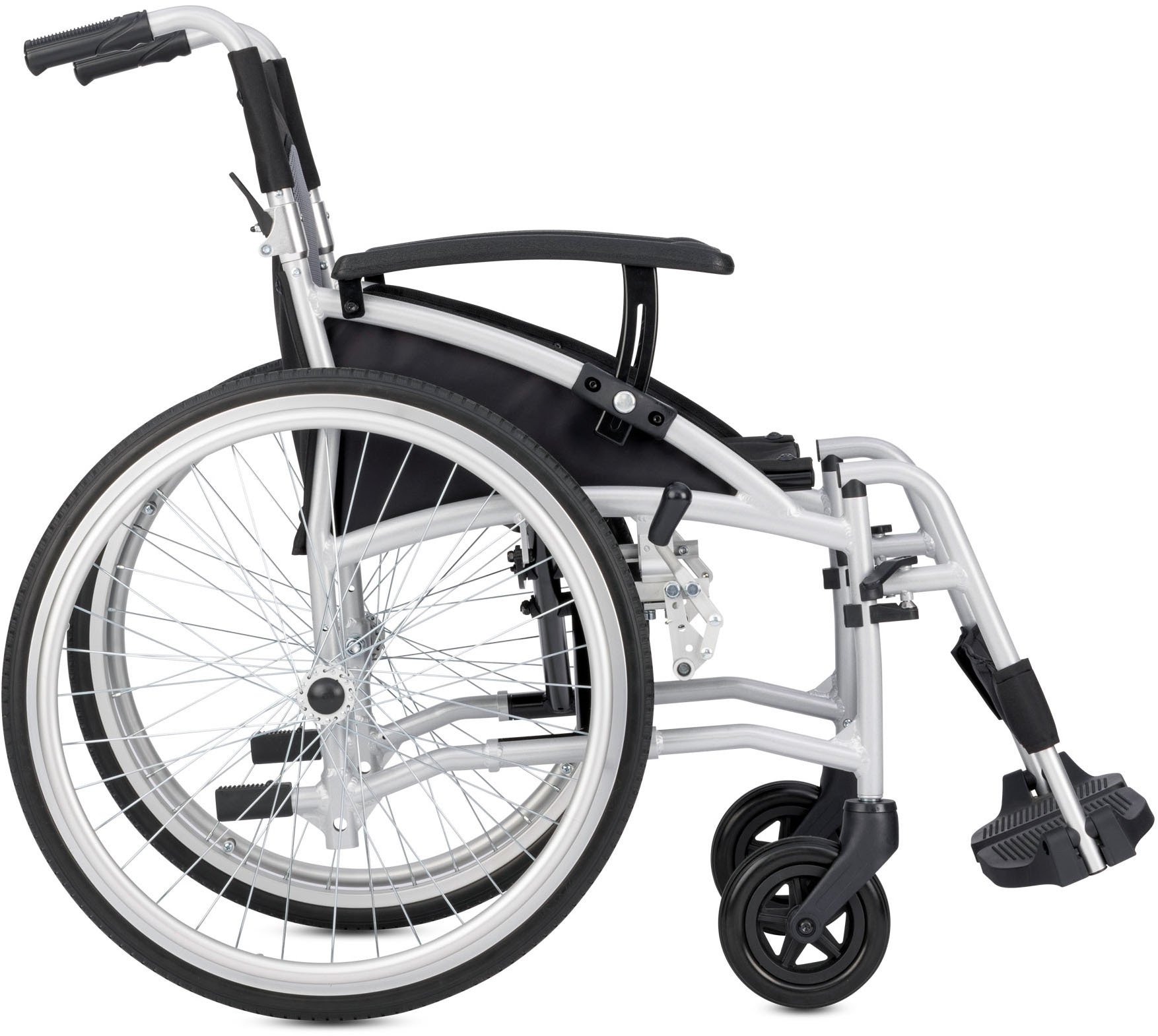 Bischoff & Bischoff Transportrollstuhl »Vida 22"«, Die perfekte Wahl für Reisen und Mobilität unterwegs, nur 11 kg