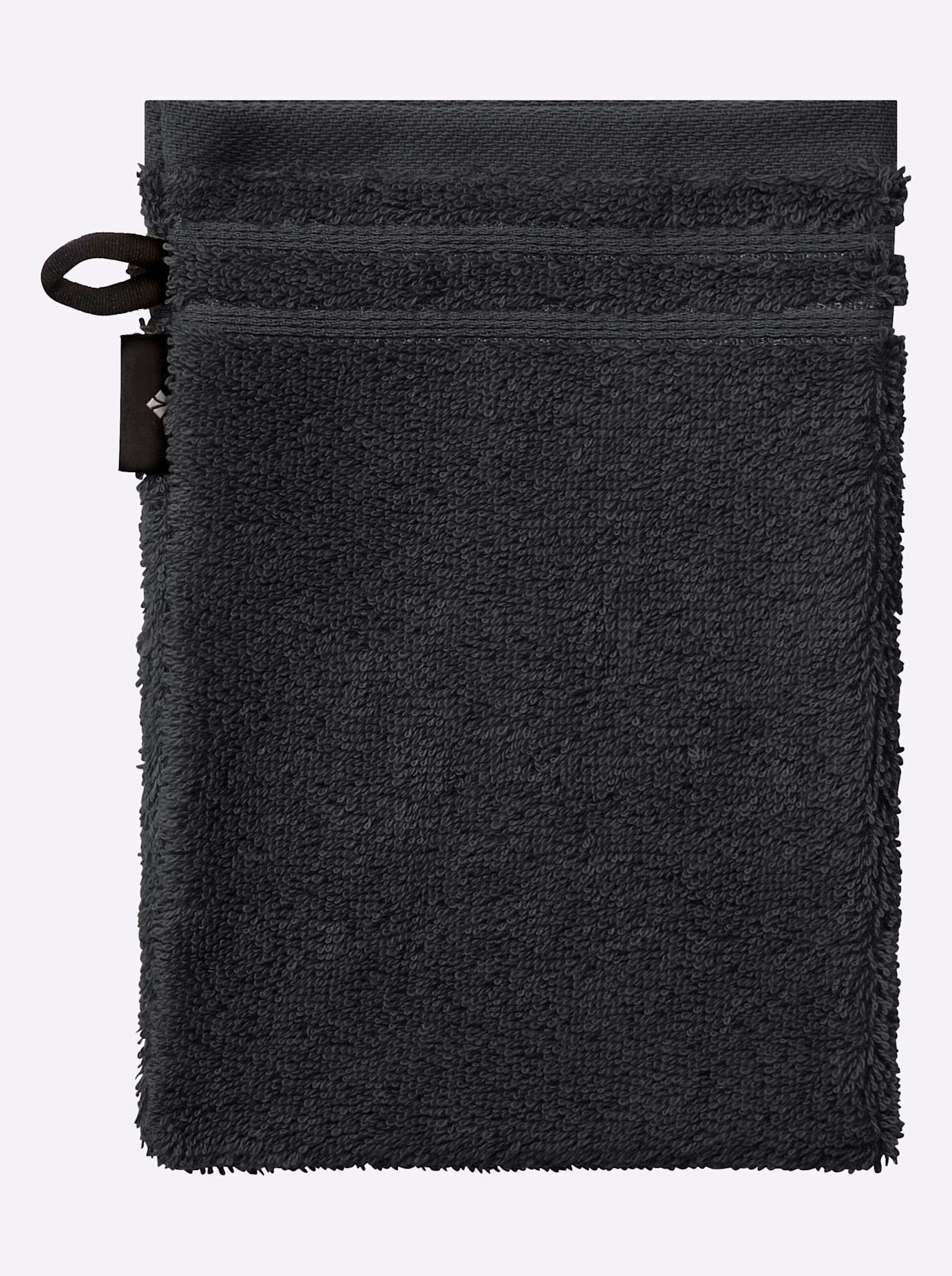 Handtuch VOSSEN, B:30cm L:30cm, schwarz, 100% Baumwolle, Handtücher