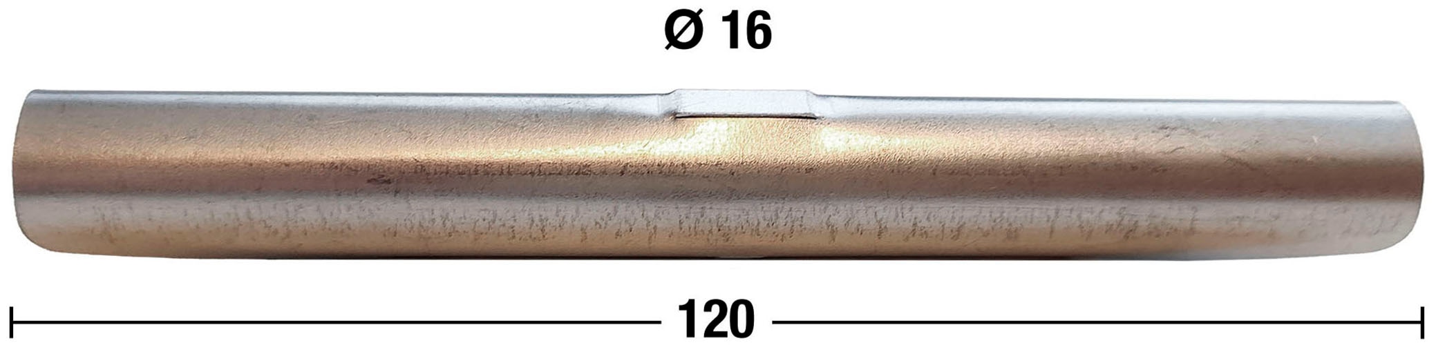 Stangenverbinder »Rundrohr 16mm«, (1 St.), Silberfarben