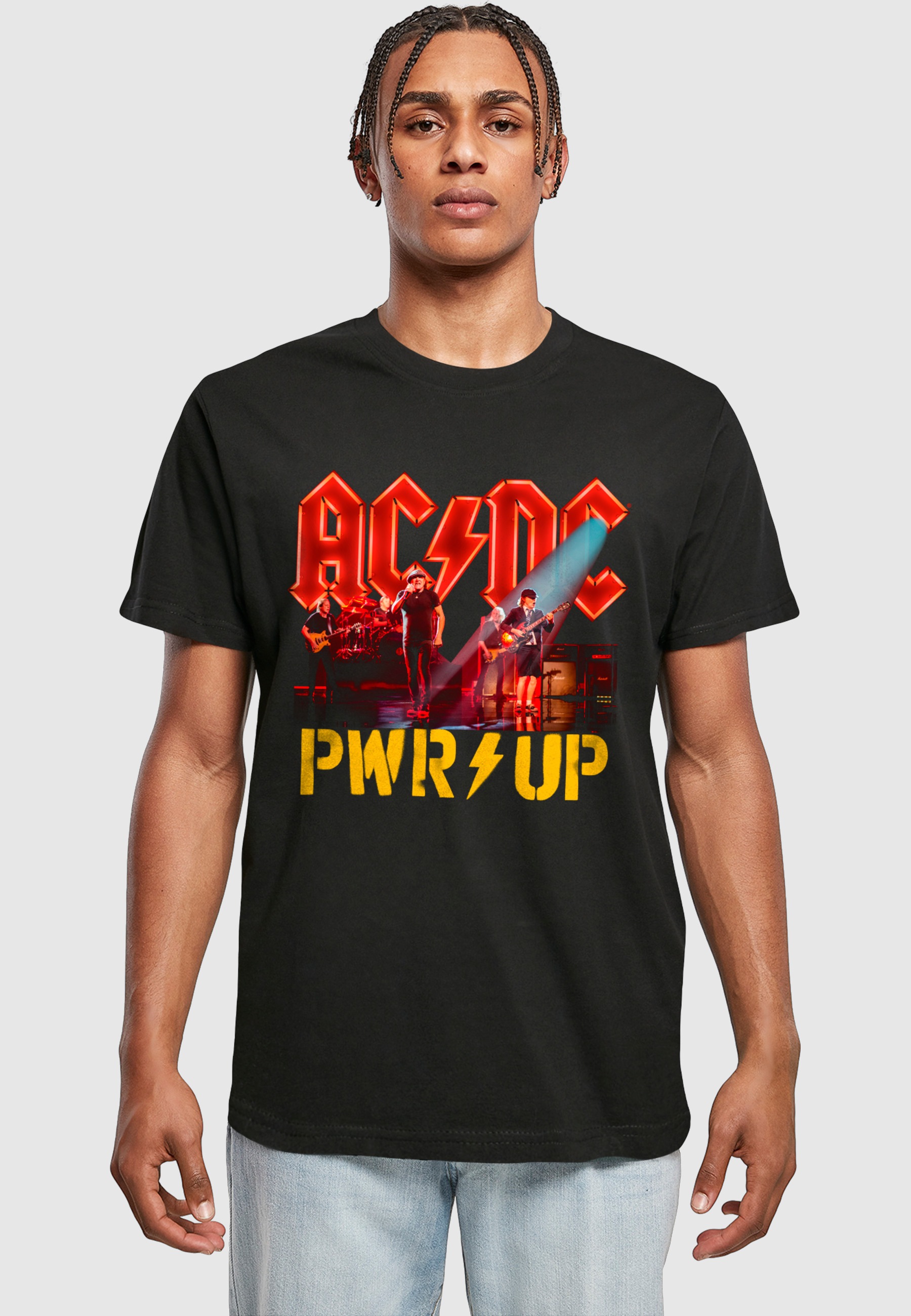 Merchcode T-Shirt »Merchcode Herren ACDC - PWRUP Stage Lights T-Shirt« 1 Stk.