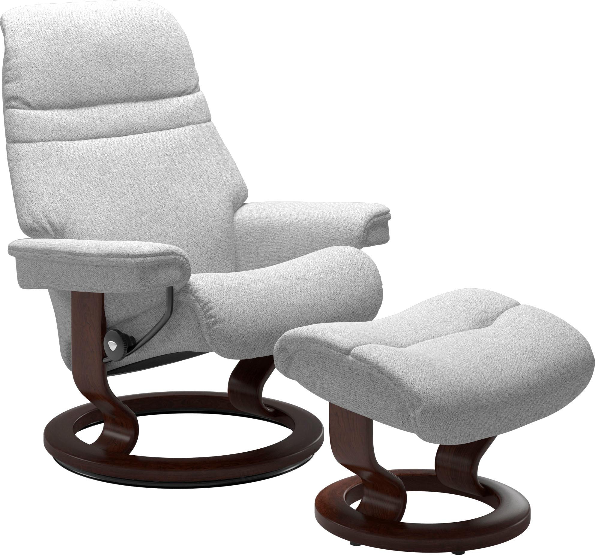 Stressless Fußhocker "Sunrise", mit Classic Base, Gestell Braun