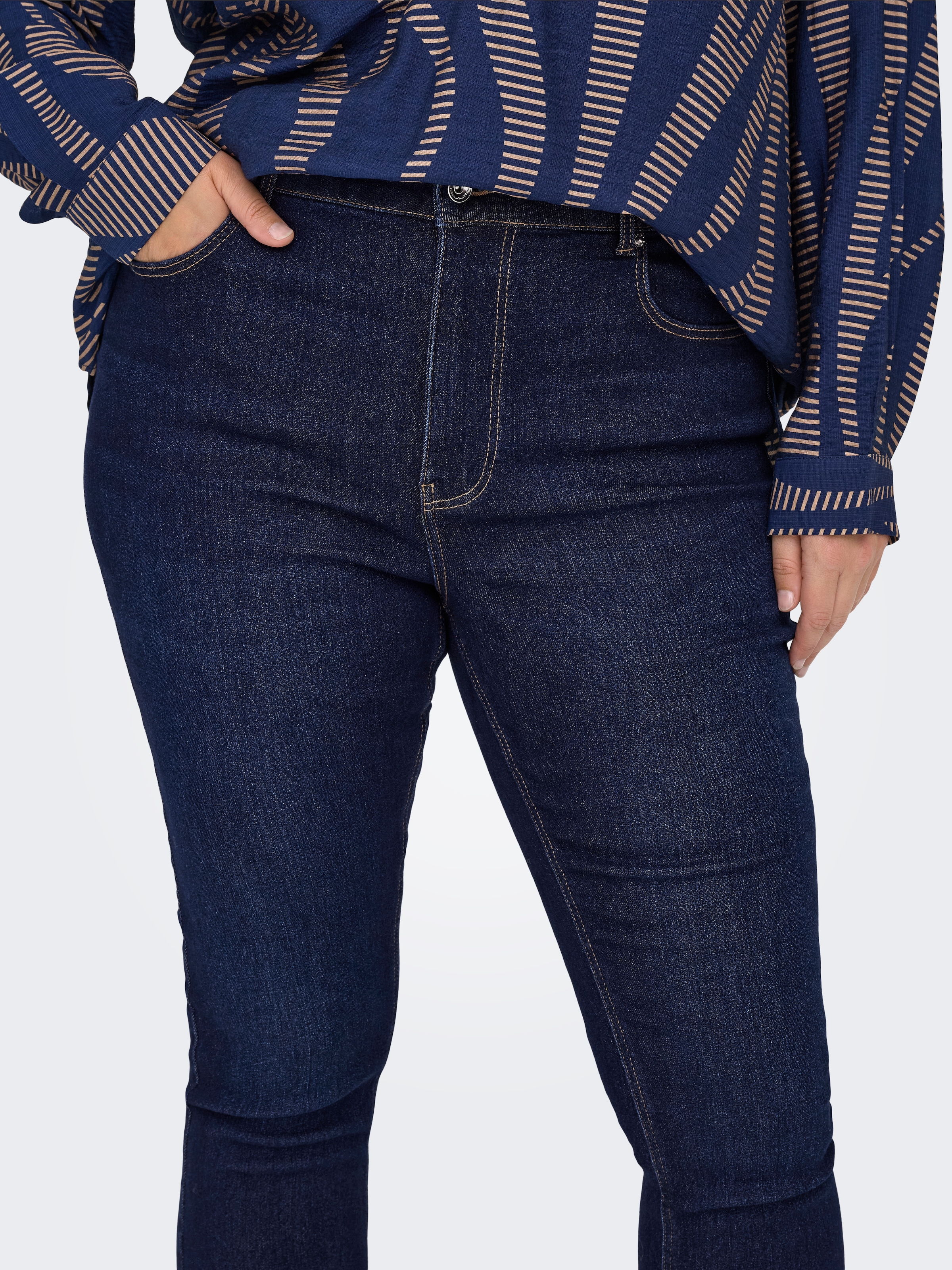 ONLY CARMAKOMA Skinny-fit-Jeans »CARCRUZ EX HW SKINNY DNM PIMBOX BF«