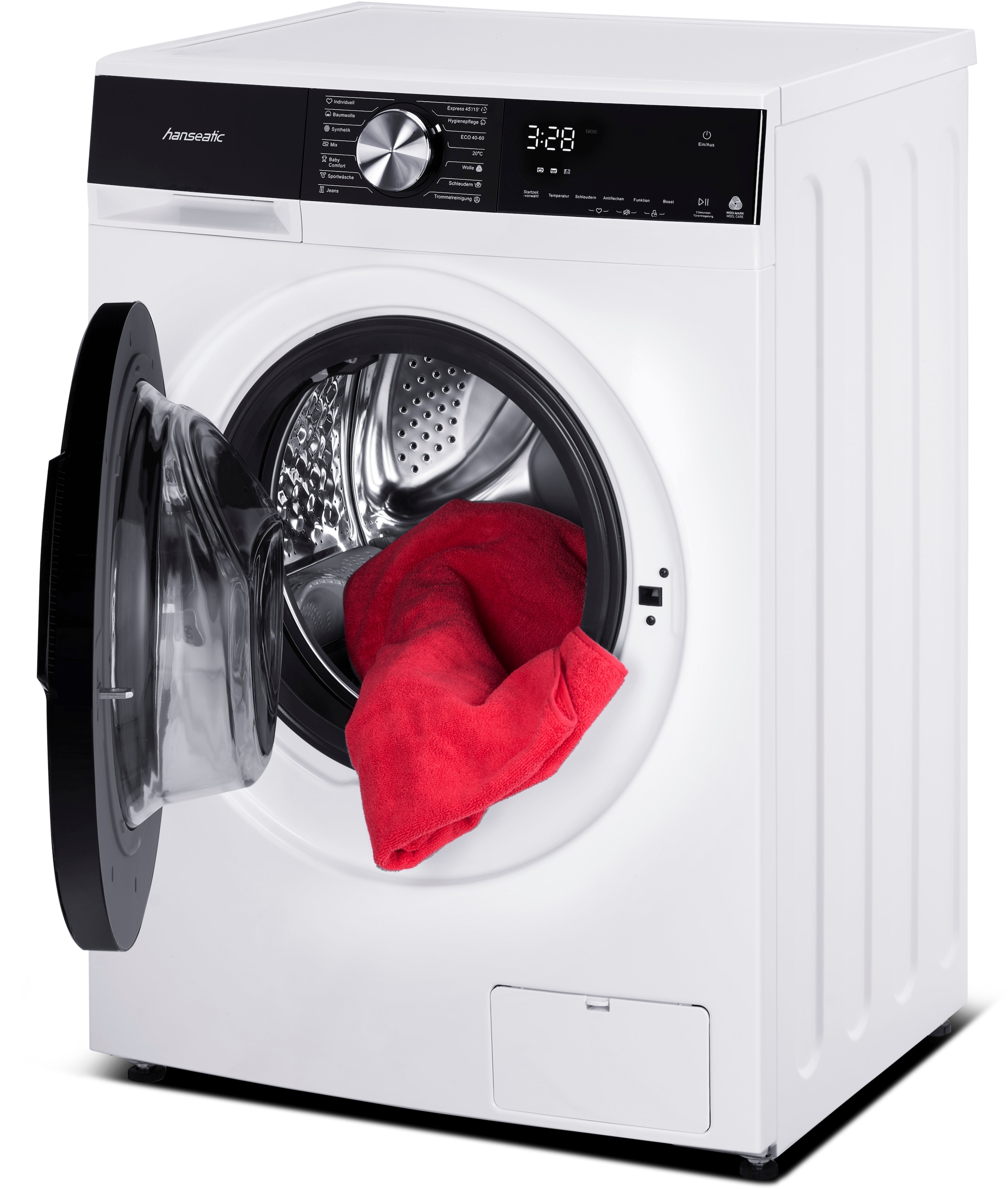 Hanseatic Waschmaschine »HWMM1714A2«, 7 kg, 1400 U/min, Schnellwaschprogramm, Touch-Display, Aqua-Stopp-Schlauch