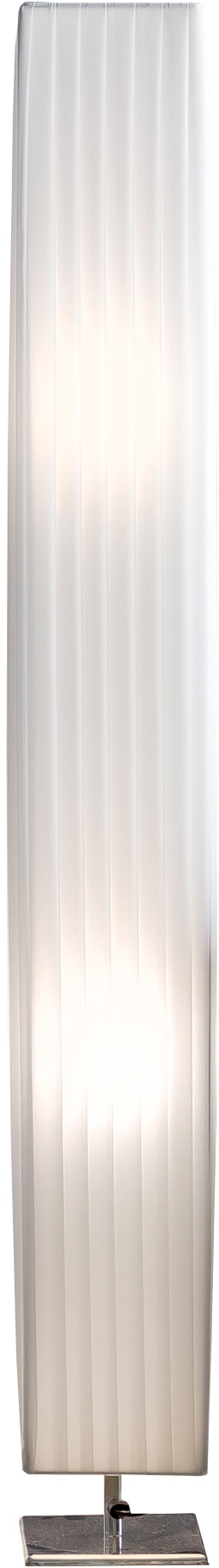 SALESFEVER Stehlampe "Emilie", 2, H: 120cm, 1 Stk., weiß, Wohnzimmer, Leuchten, Plissee Lampenschirm