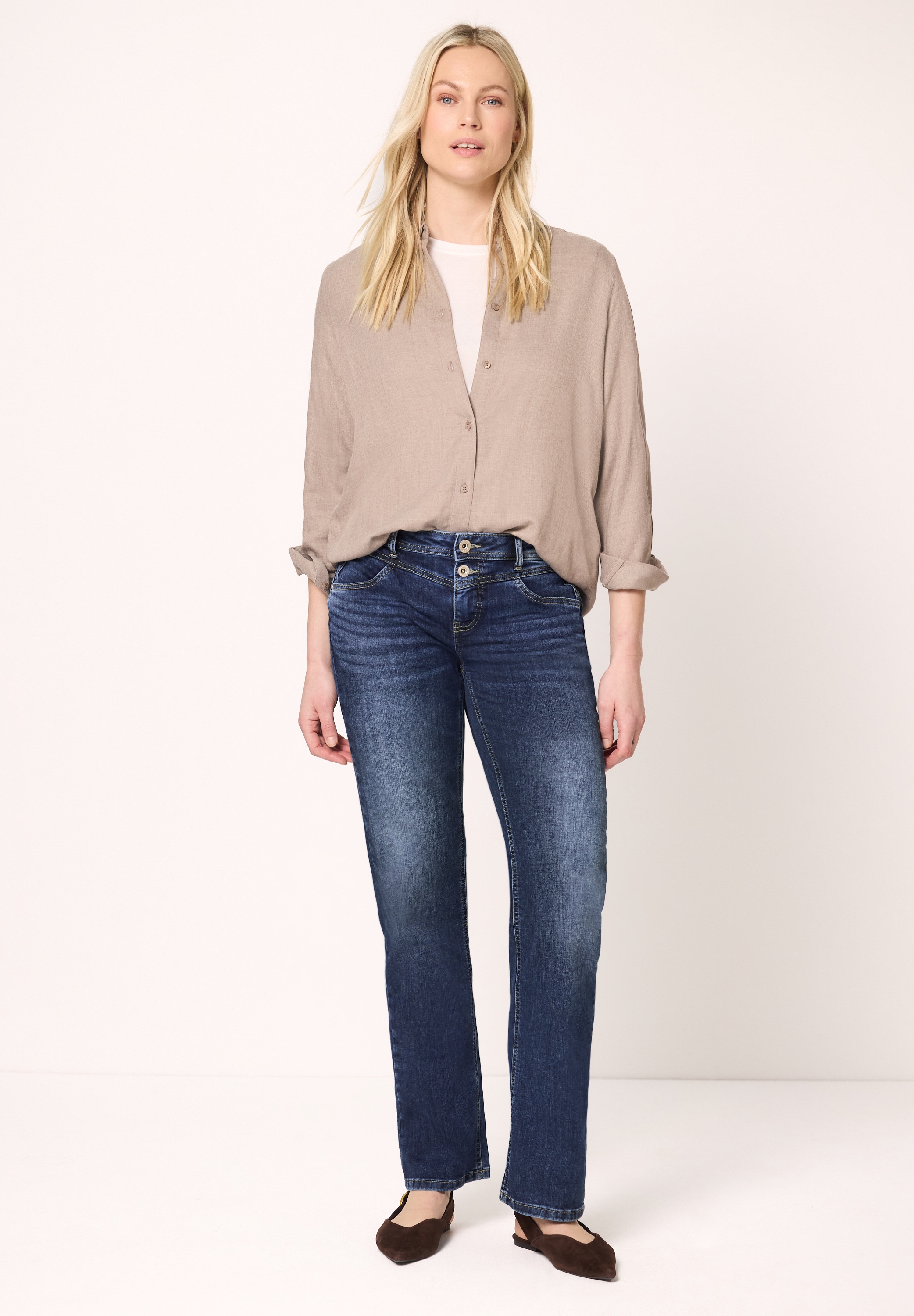 STREET ONE Comfort-fit-Jeans Middle Waist