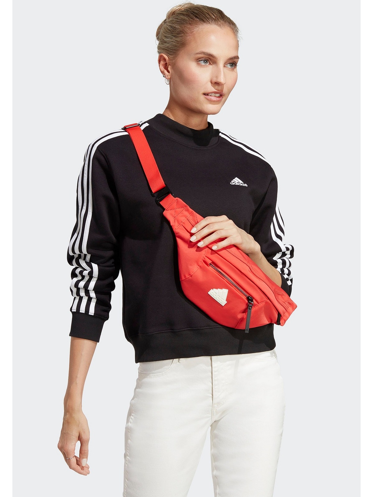 adidas Sportswear Sweatshirt »Große Größen«, Angedeuteter Kragen