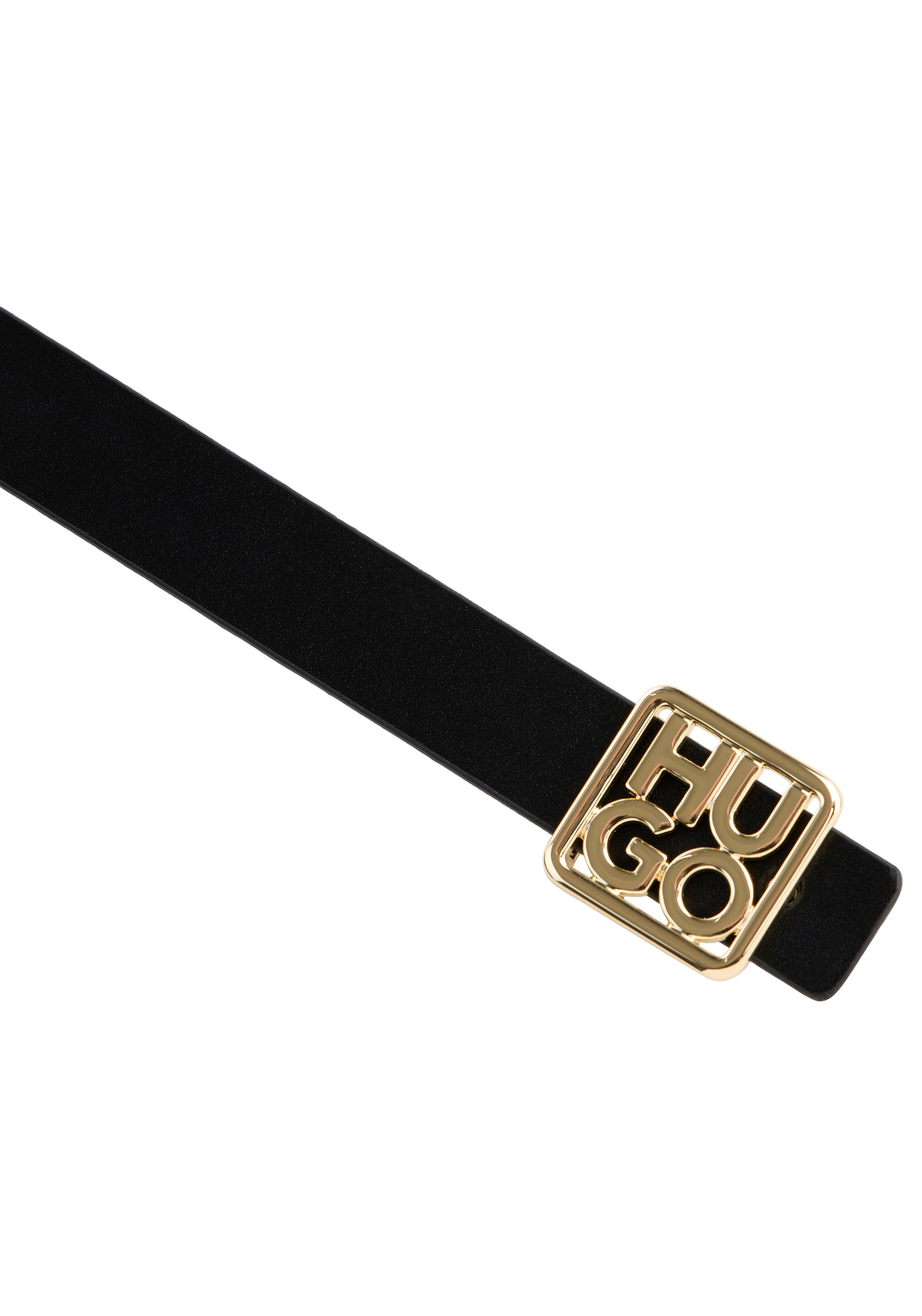 HUGO Ledergürtel »Petrissa-G Sr20« mit zweireihiger Logo-Schließe