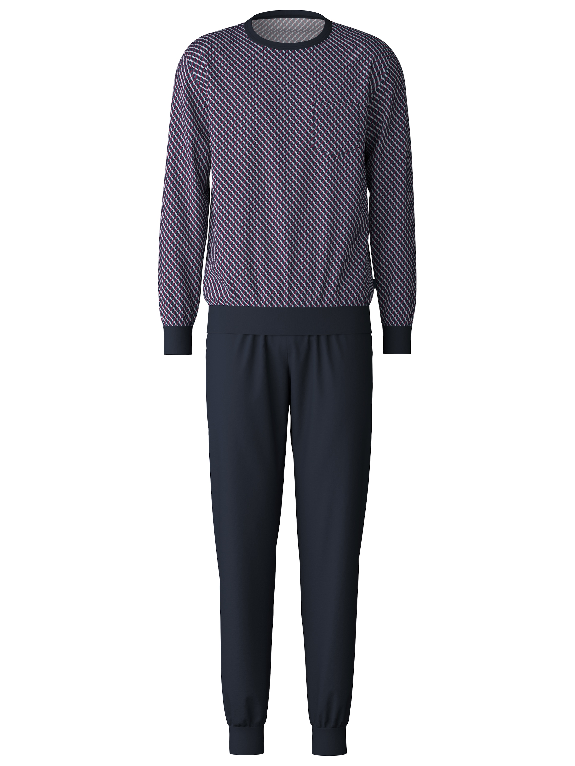 CALIDA Pyjama »Relax Imprint«, (2 tlg.), mit zeitlosem Design