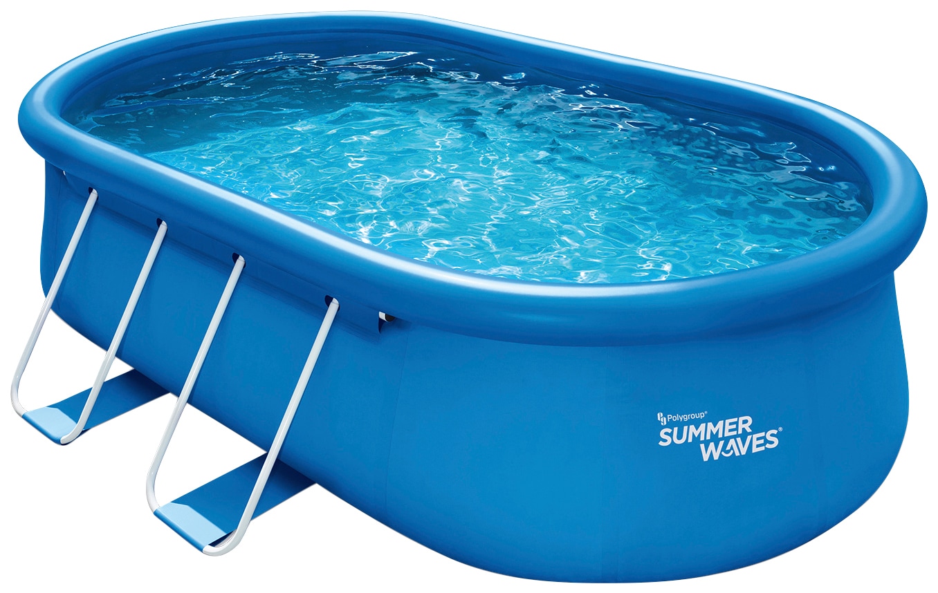 SummerWaves Quick-Up Pool »inkl. Sicherheitsleiter«, (Set, 6 tlg.), BxLxH: 305x457x107 cm