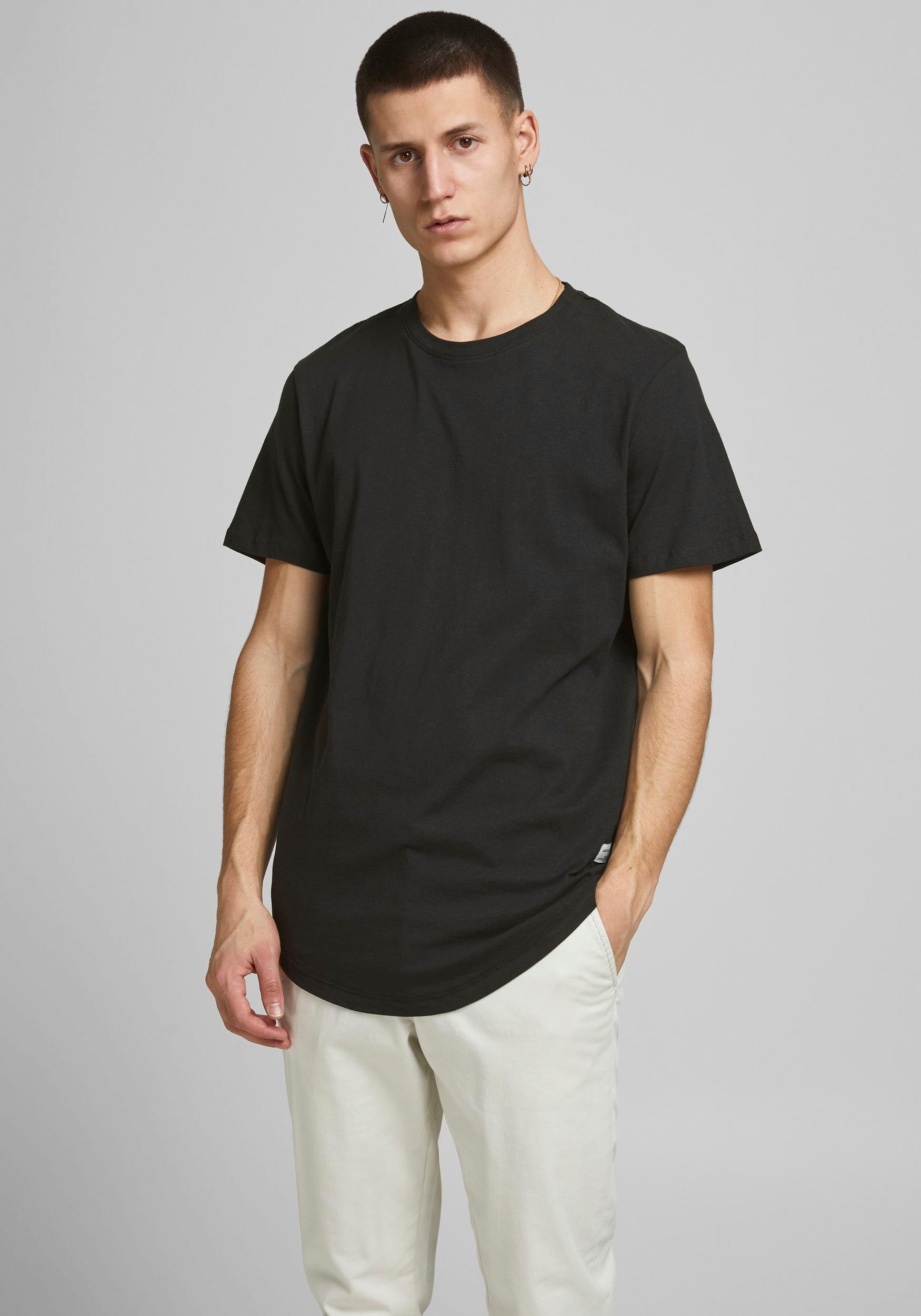 Jack & Jones Rundhalsshirt »JJENOA TEE SS CREW NECK 3PK MP NOOS«, (Packung, 3 tlg., 3er-Pack)