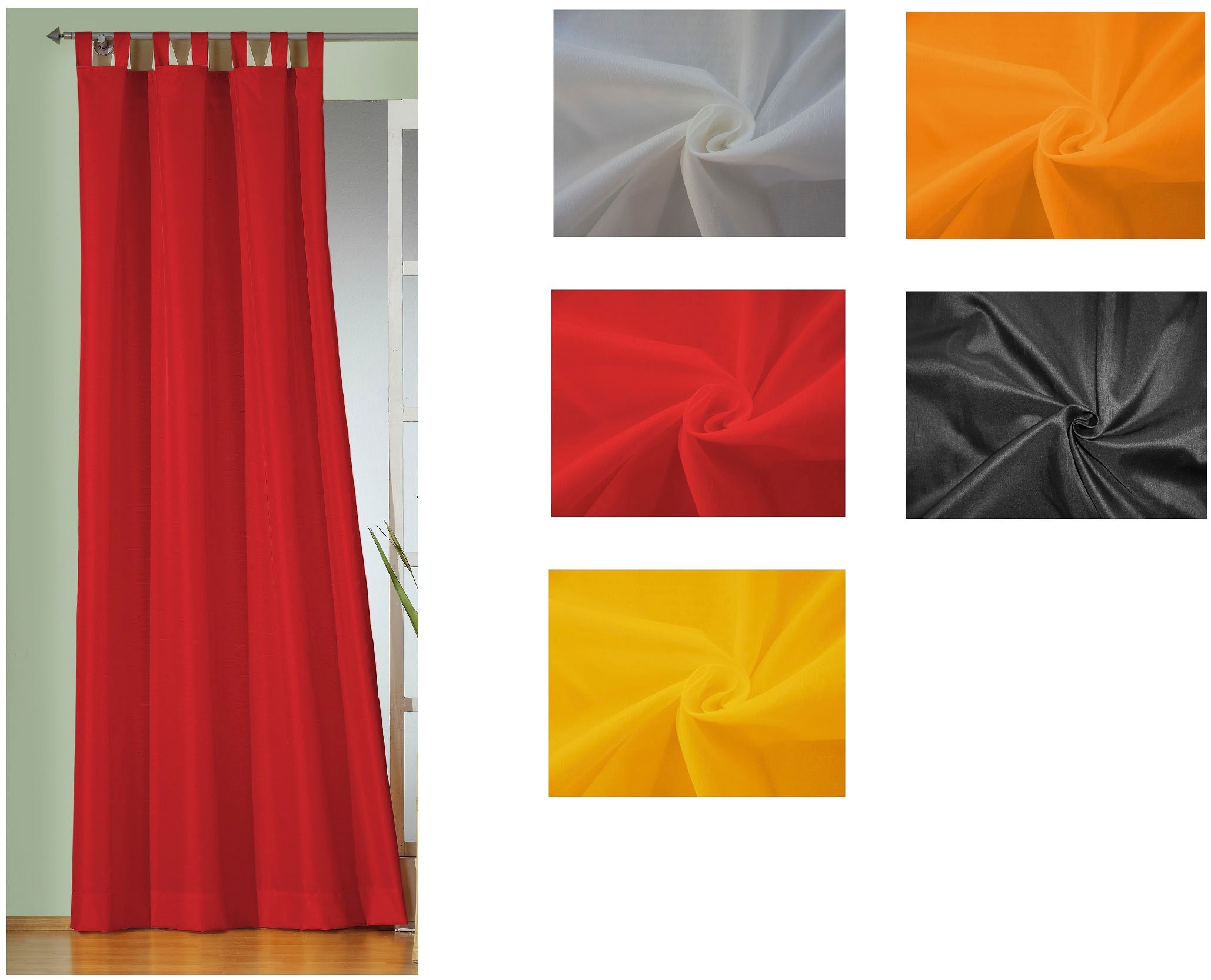 Thumbnail - Wirth Gardine "Daria" Schlaufen 1 Stk. tlg.