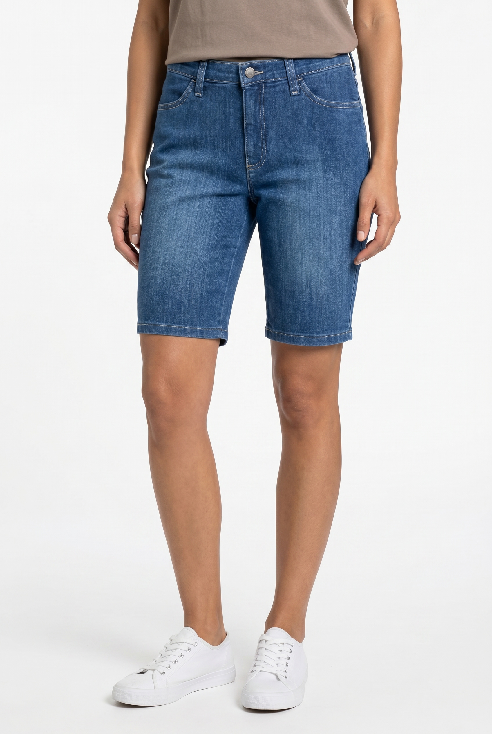 bonprix Bermudas regular fit Passform, aus Baumwolle, Polyester und Elasthan