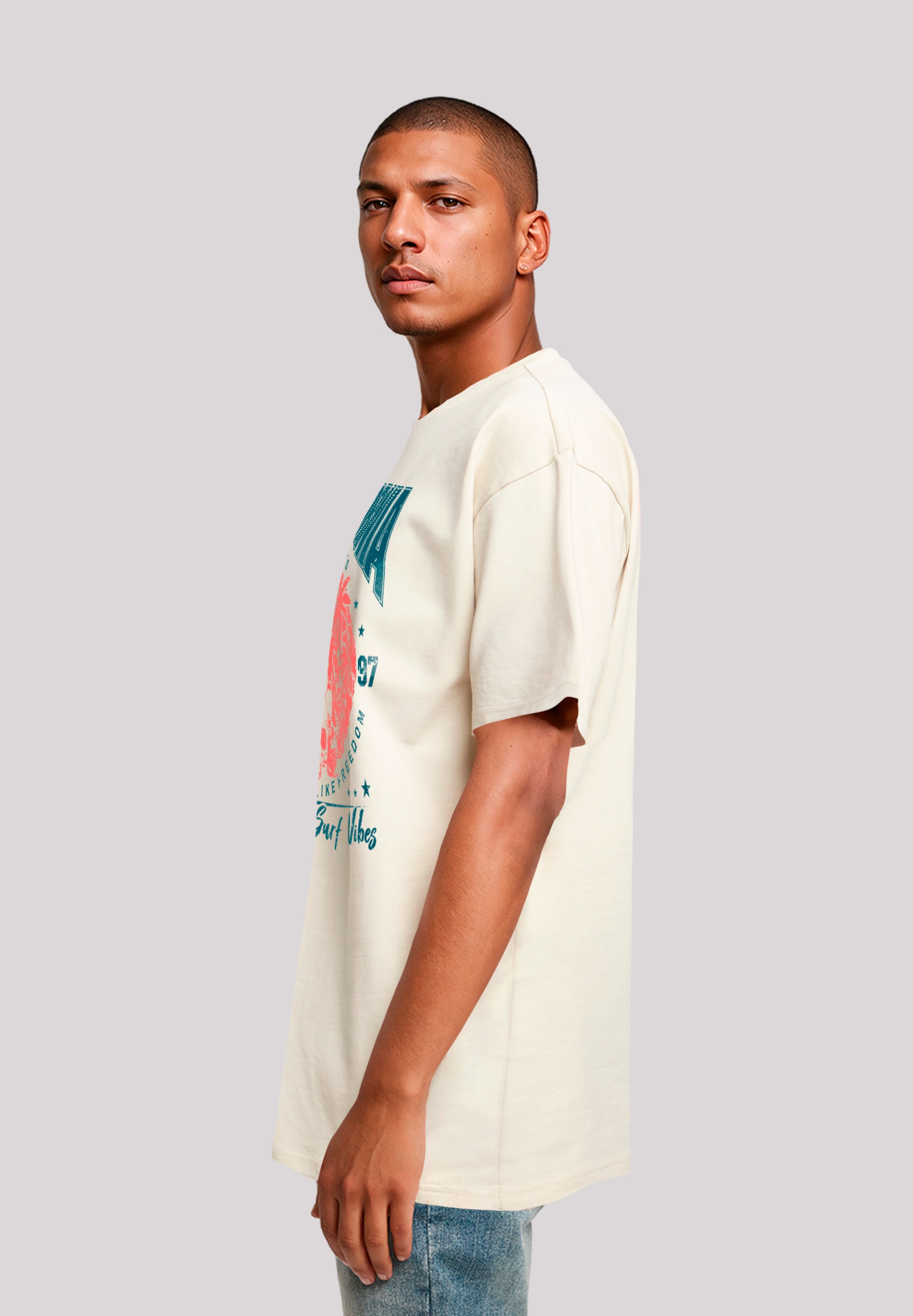 F4NT4STIC T-Shirt »California skull summer vibes«, Premium Qualität