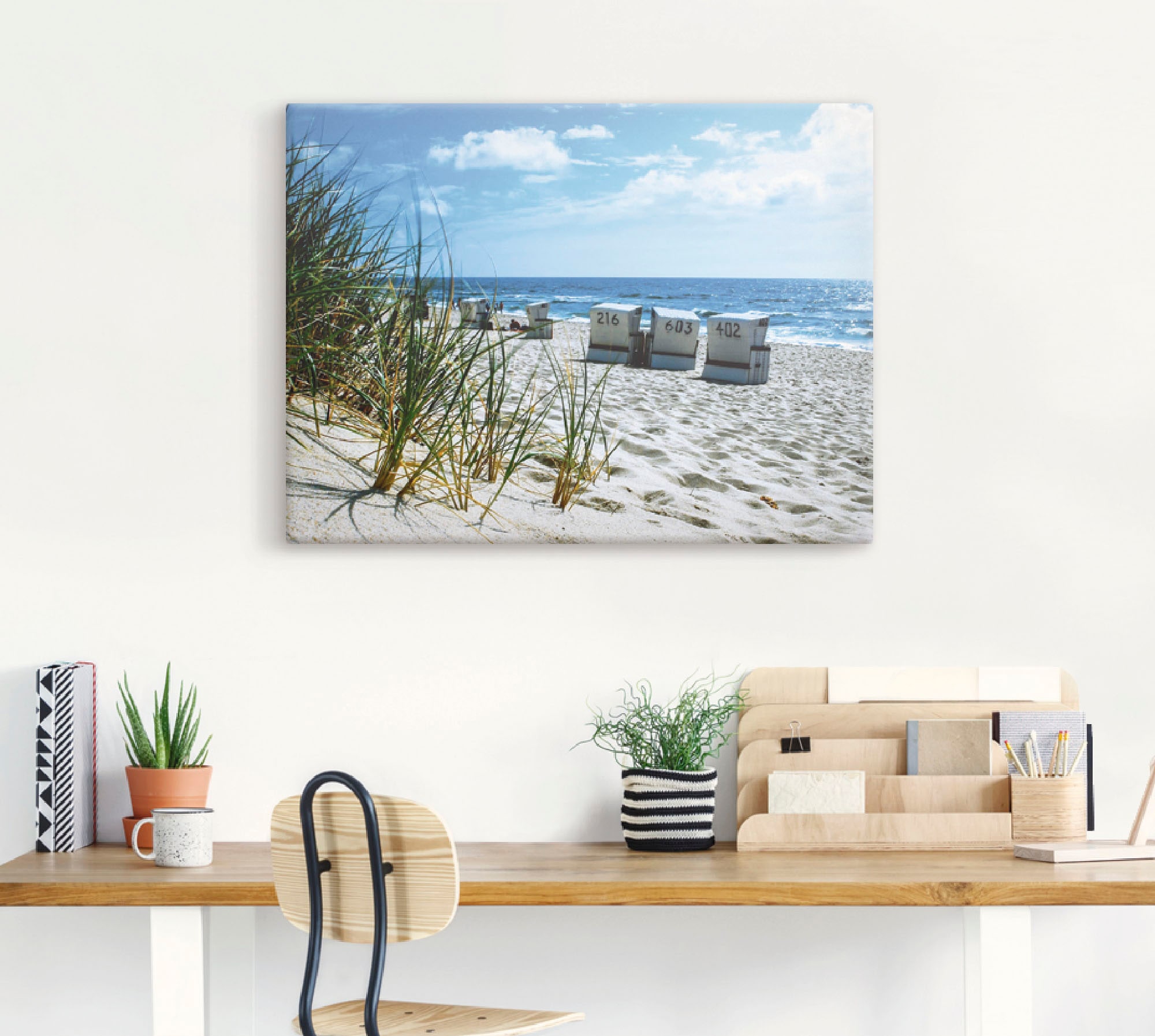 Strand, St.), Dünen«, Wandaufkleber Leinwandbild, in kaufen als »Hinter Poster | Wandbild versch. den (1 Größen Artland BAUR oder