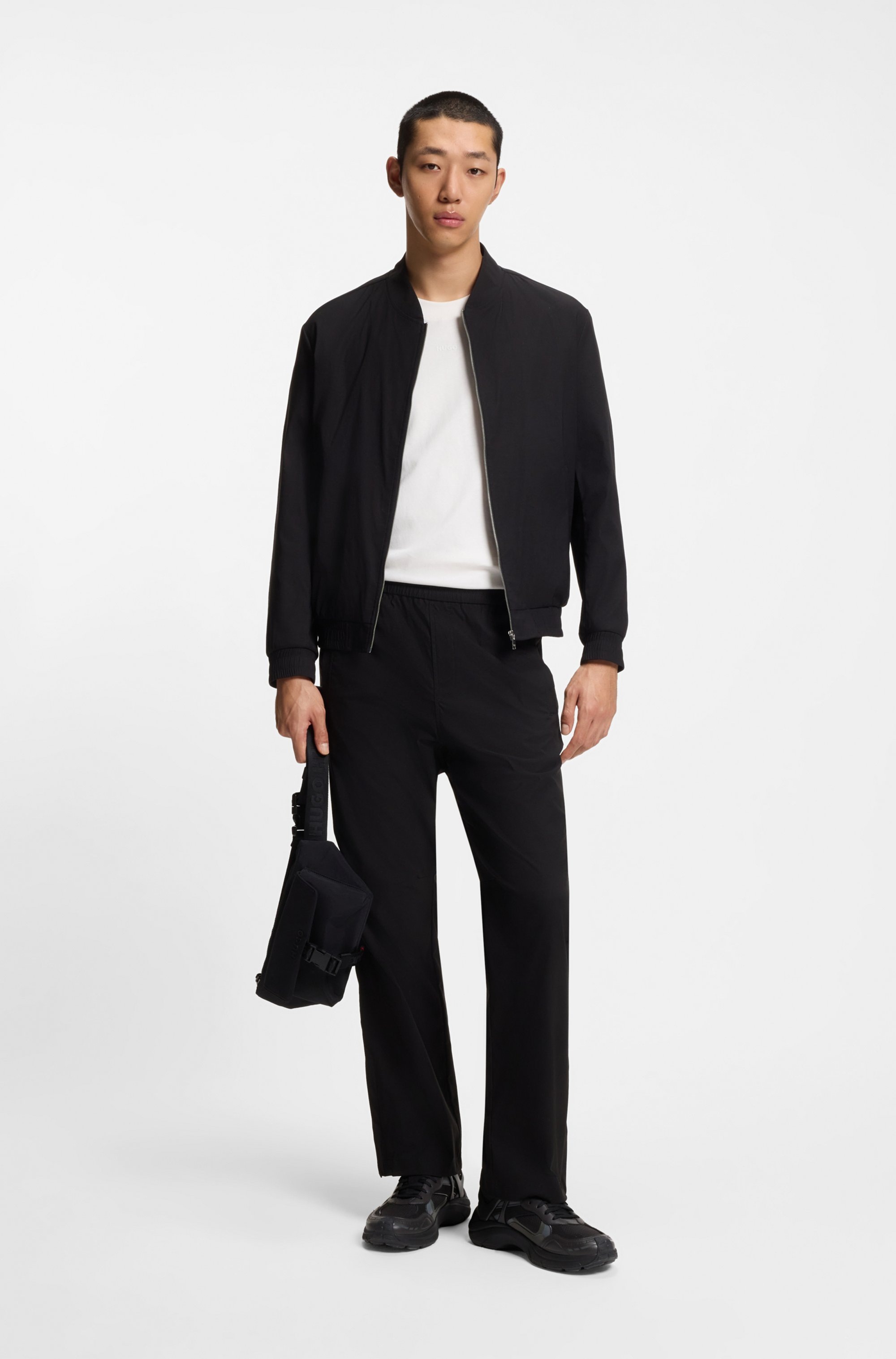 Thumbnail - HUGO T-Shirt Rundhalsausschnitt, Relaxed Fit, Logo-Print