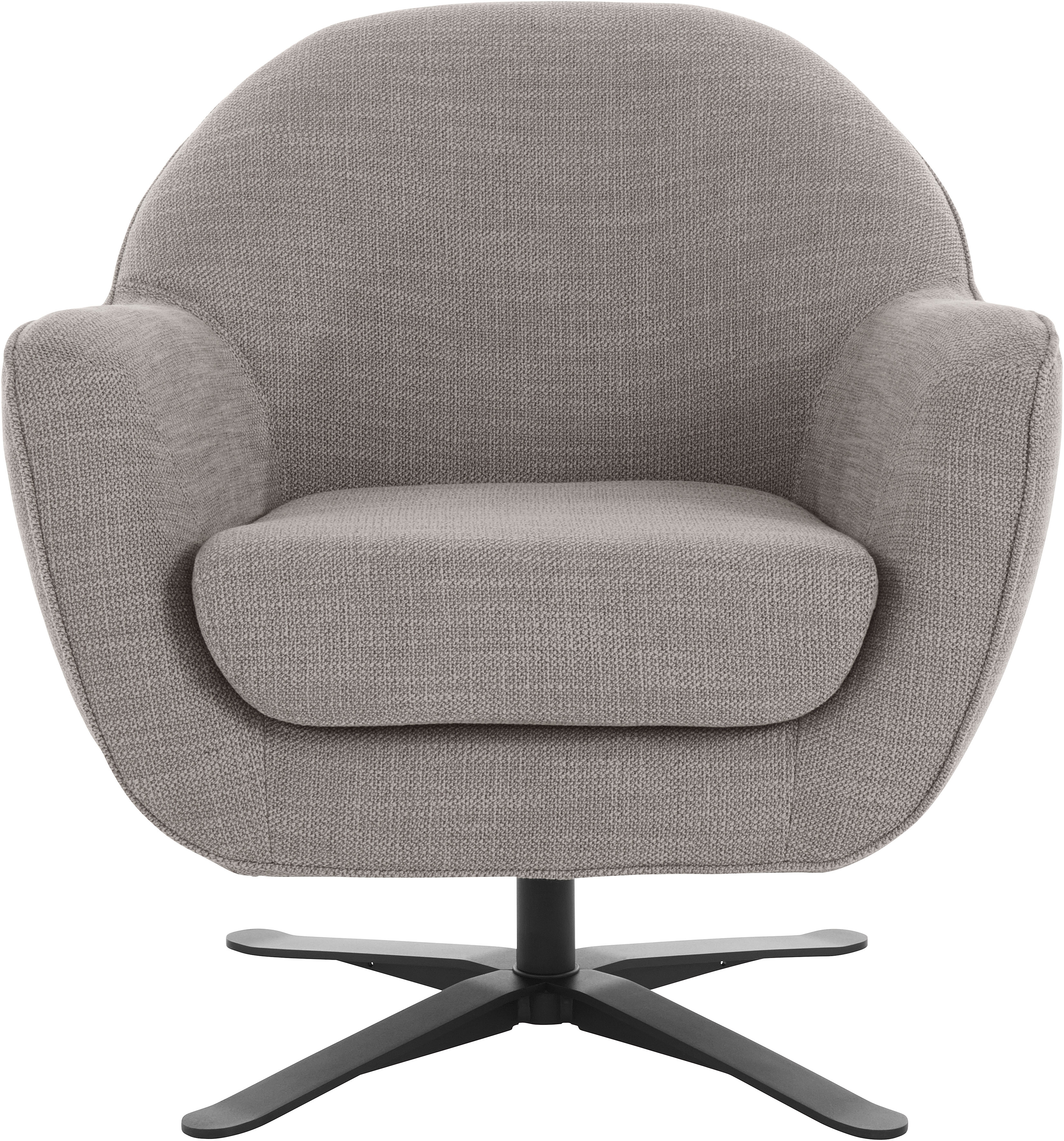 Home affaire Drehsessel "Stavre, Loungesessel mit Drehfunktion" in moderner Optik, mit elegantem Drehfuß