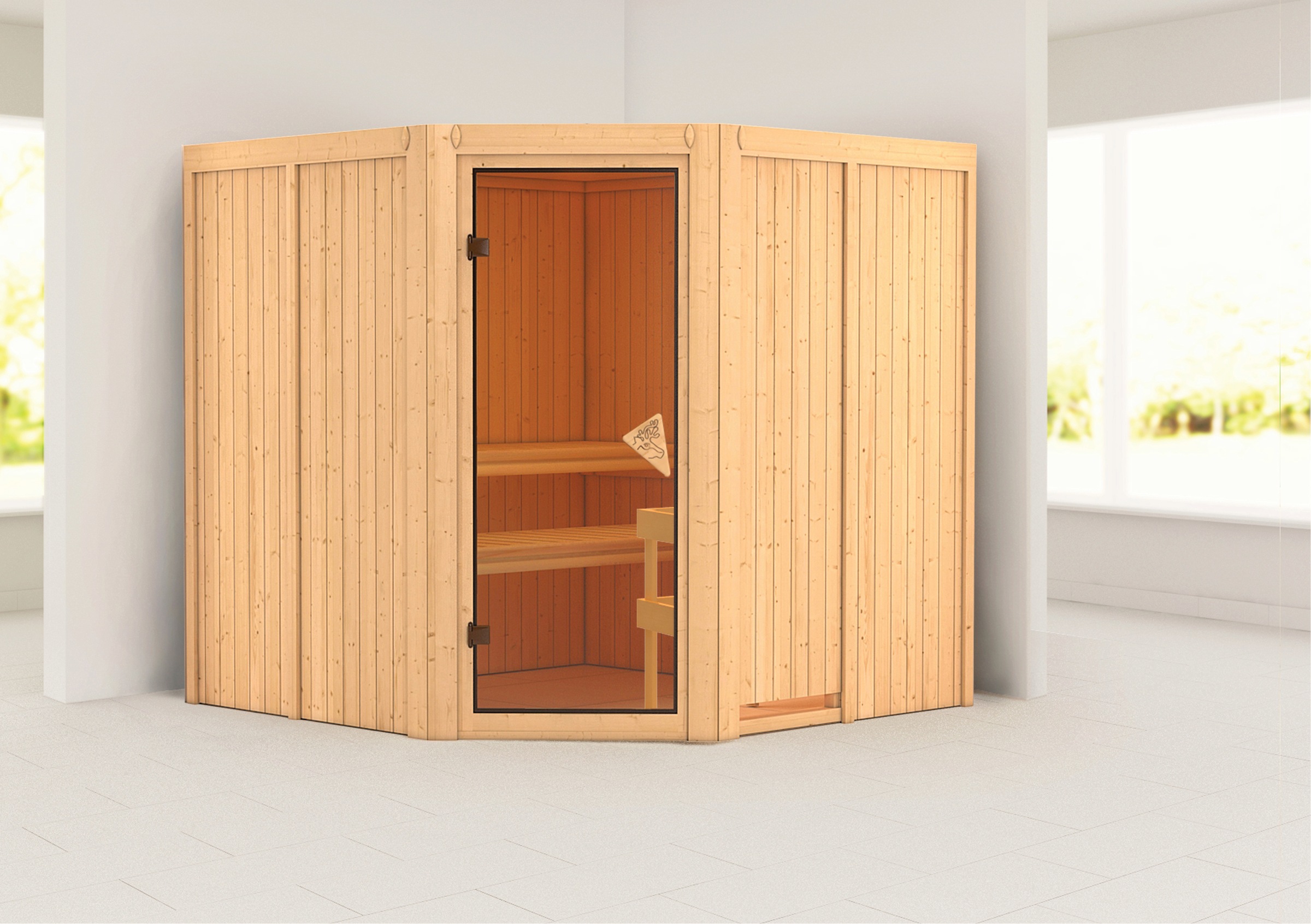 Karibu Sauna »Jarin«, ohne Ofen