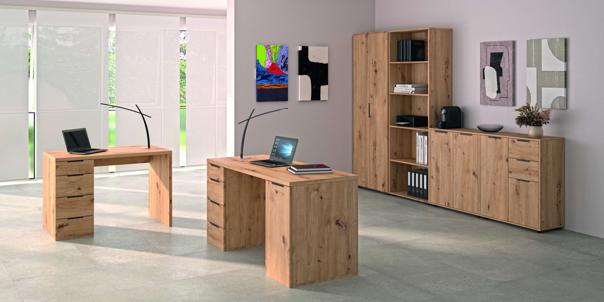Composad Aktenschrank »Espresso,Archivschrank, Aktenschrank, Mehrzweckschrank«, (1 St.), mit 2 Türen und 2 Einlegeboden innen
