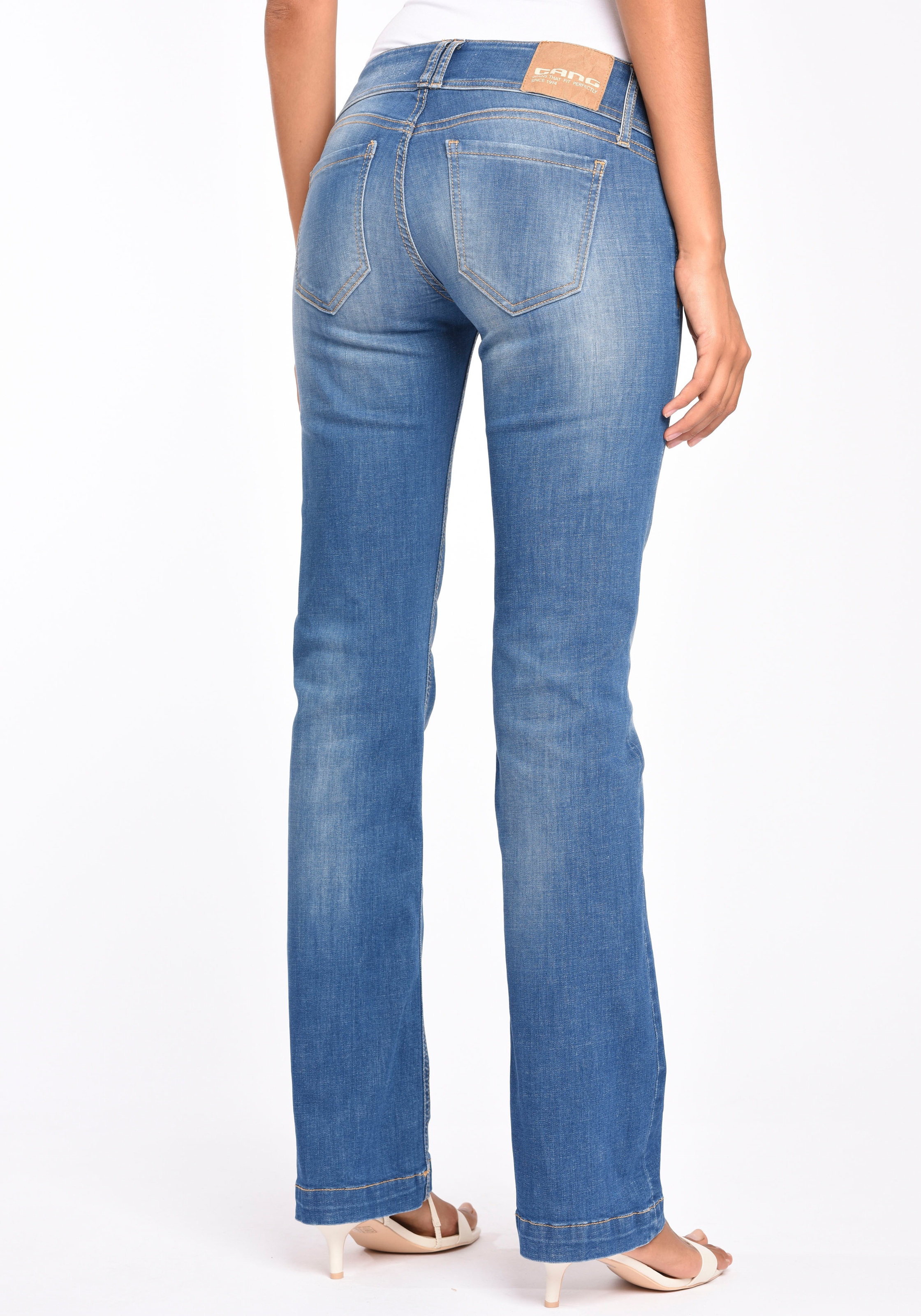»94FIONA«, mit Bootcut-Jeans | BAUR kaufen Fade-Out-Effekten GANG