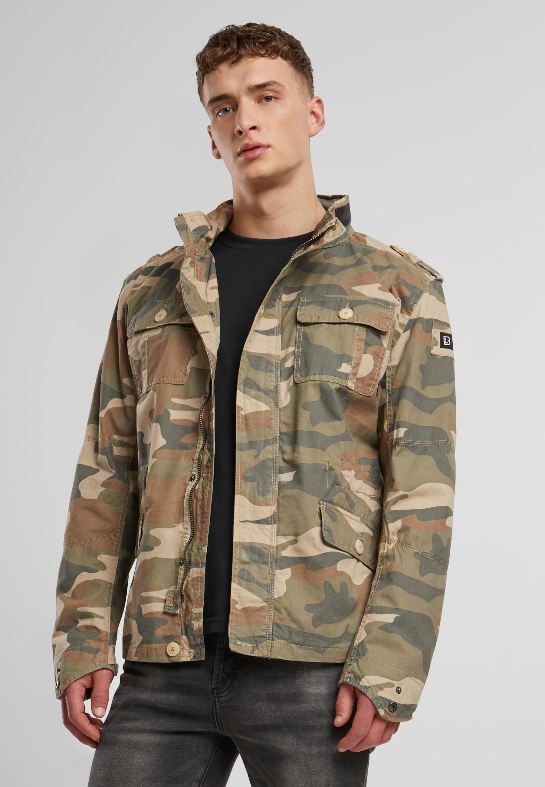 Brandit Allwetterjacke »Brandit Herren Britannia Jacket«, (1 St.), ohne Kapuze
