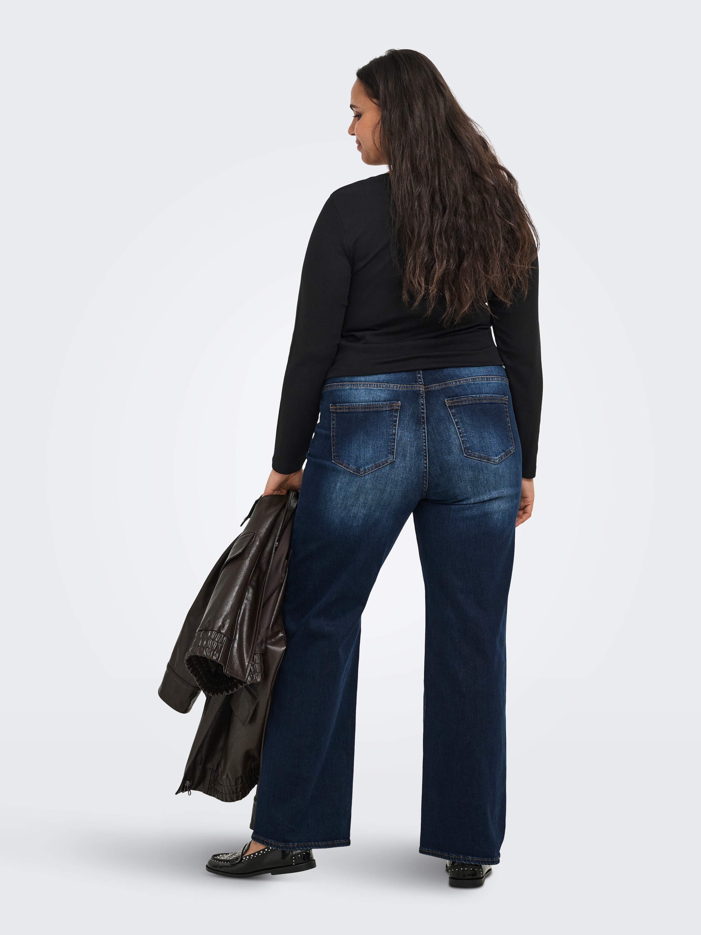ONLY CARMAKOMA High-waist-Jeans »CARWILLY HW WIDE DNM TAI081 NOOS« Baumwollmischung, High Waist