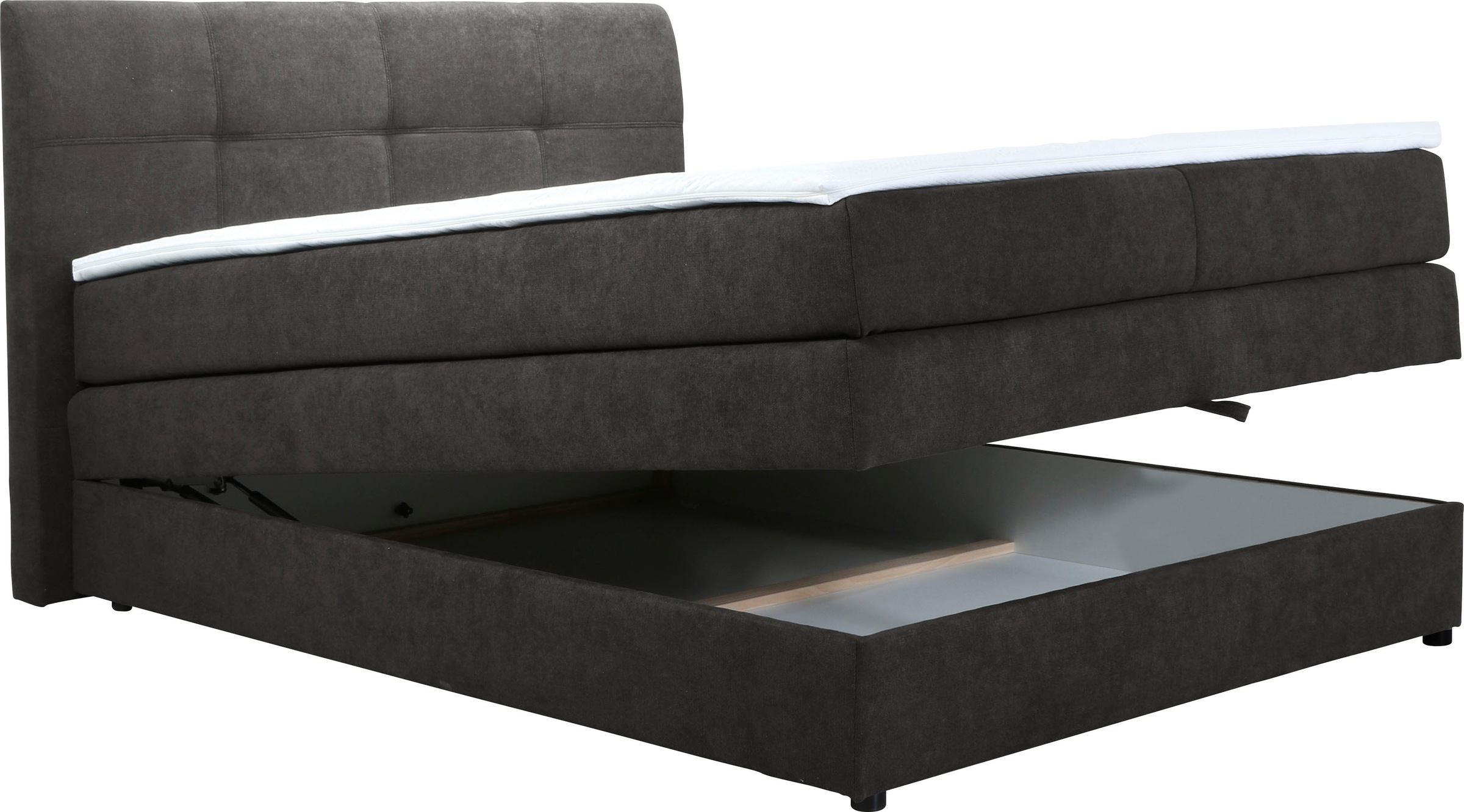 Home affaire Boxspringbett »Finja«, besonders komfortable Liegehöhe, mit praktischem Bettkasten