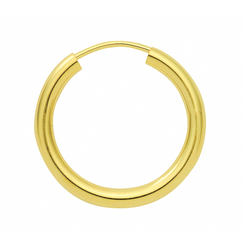 Adelia´s Paar Ohrhänger »1 Paar 585 Gold Ohrringe / Creolen Ø 30 mm« 585 Gold Goldschmuck für Damen
