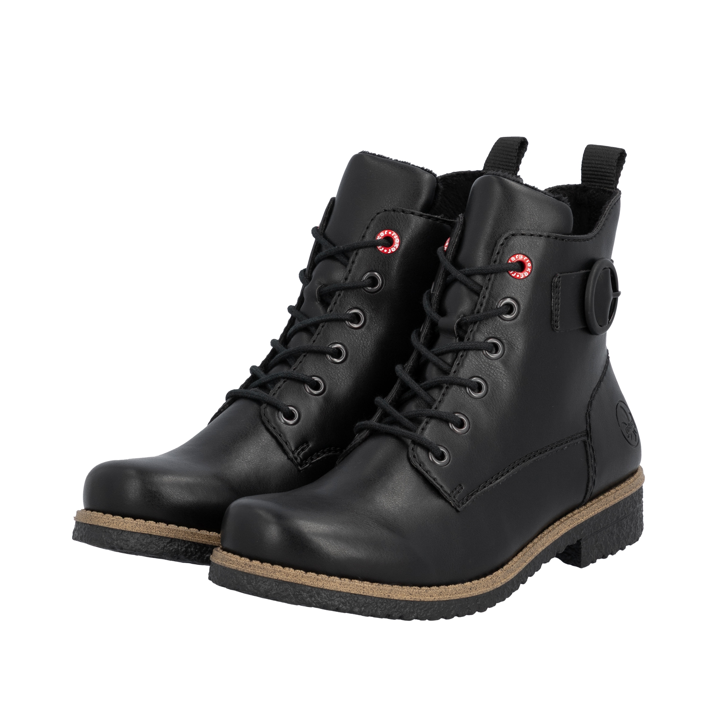 Rieker Schnürstiefelette, Schnürboots, Stiefelette, Blockabsatz mit dekorat günstig online kaufen