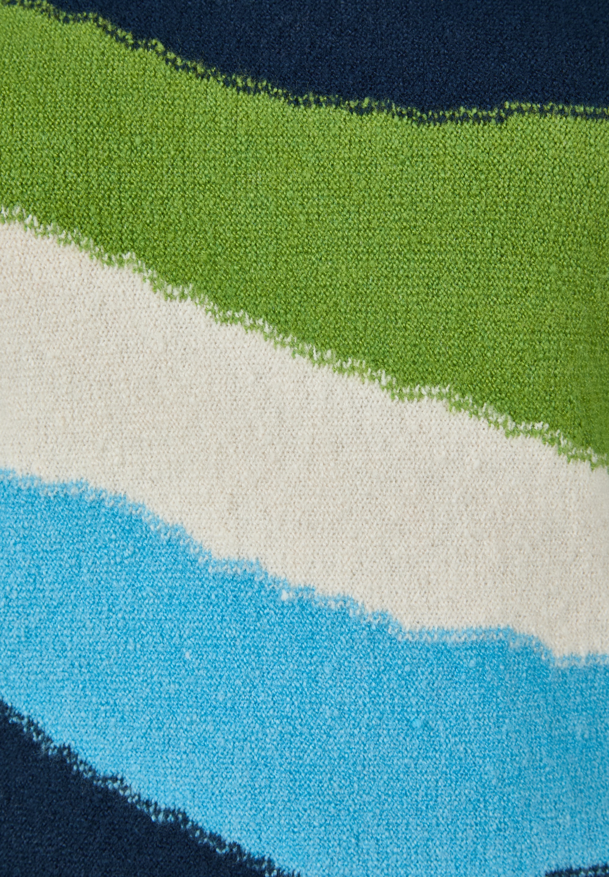 Rabe Strickpullover im Colorblocking-Look - gestreift