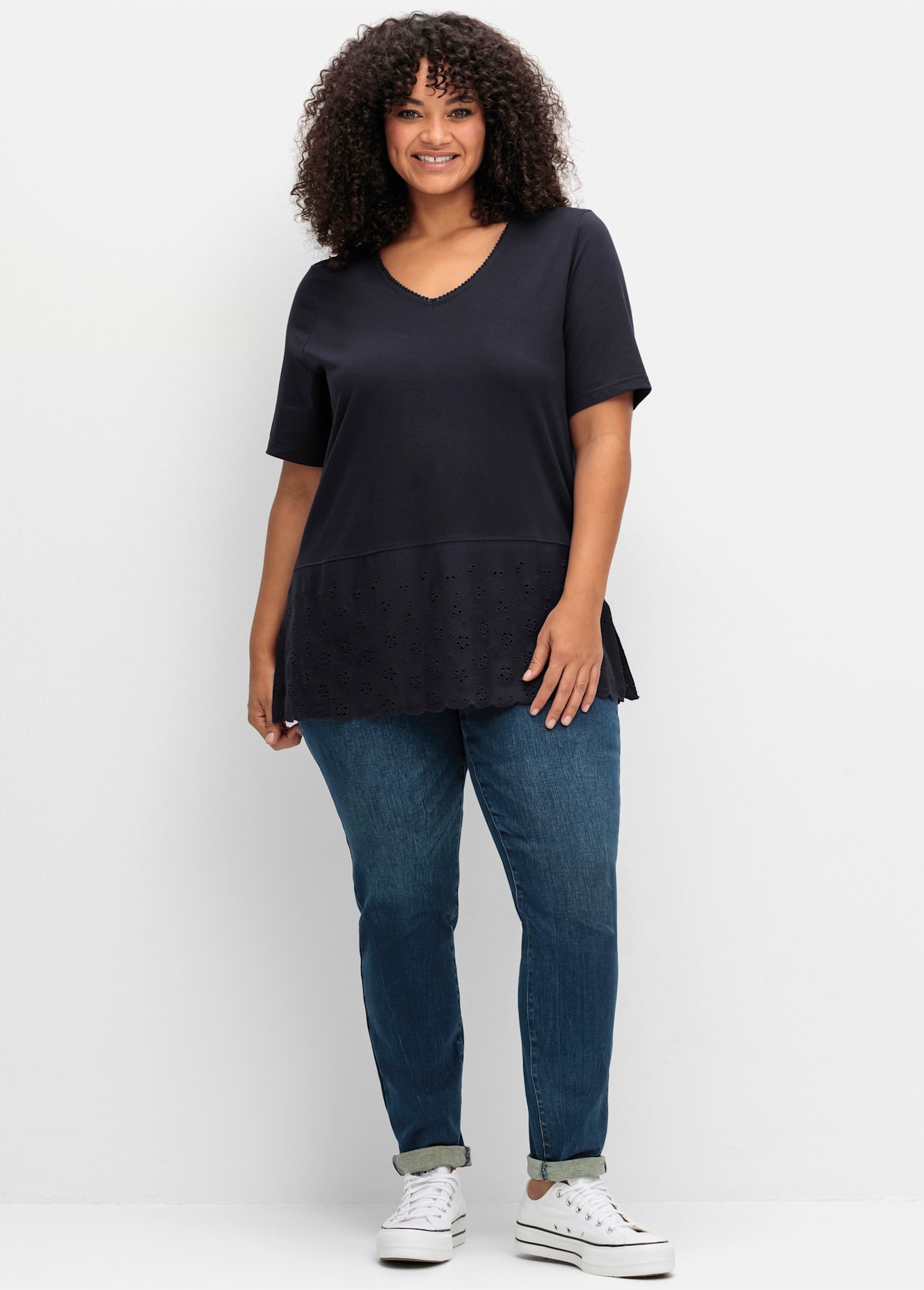 Sheego T-Shirt "T-Shirt" 1 Stk. tlg. günstig online kaufen