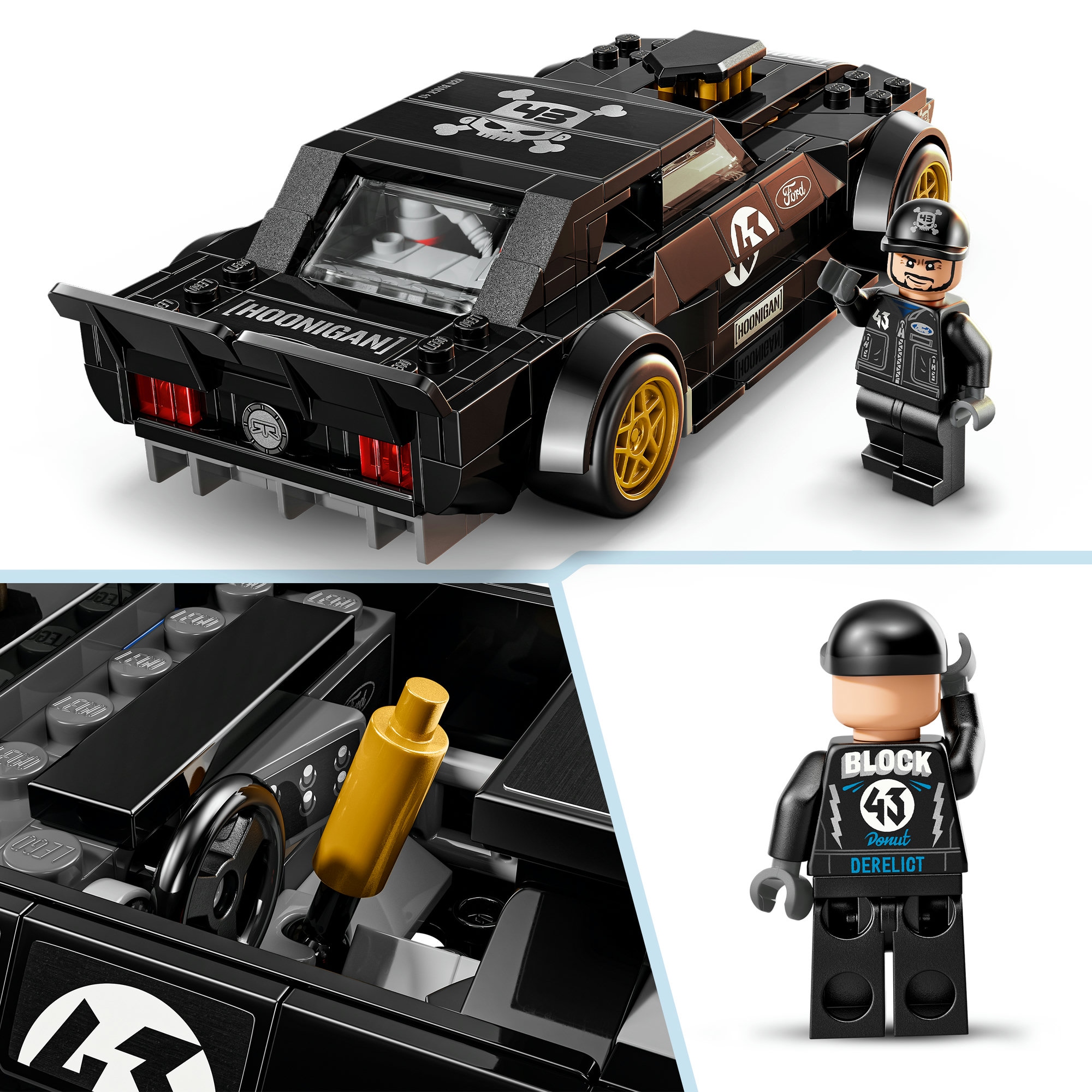 LEGO® Konstruktionsspielsteine »Ken Blocks 1965 Ford Mustang Hoonicorn V1 (77262)« LEGO Speed Champions; Made in Europe