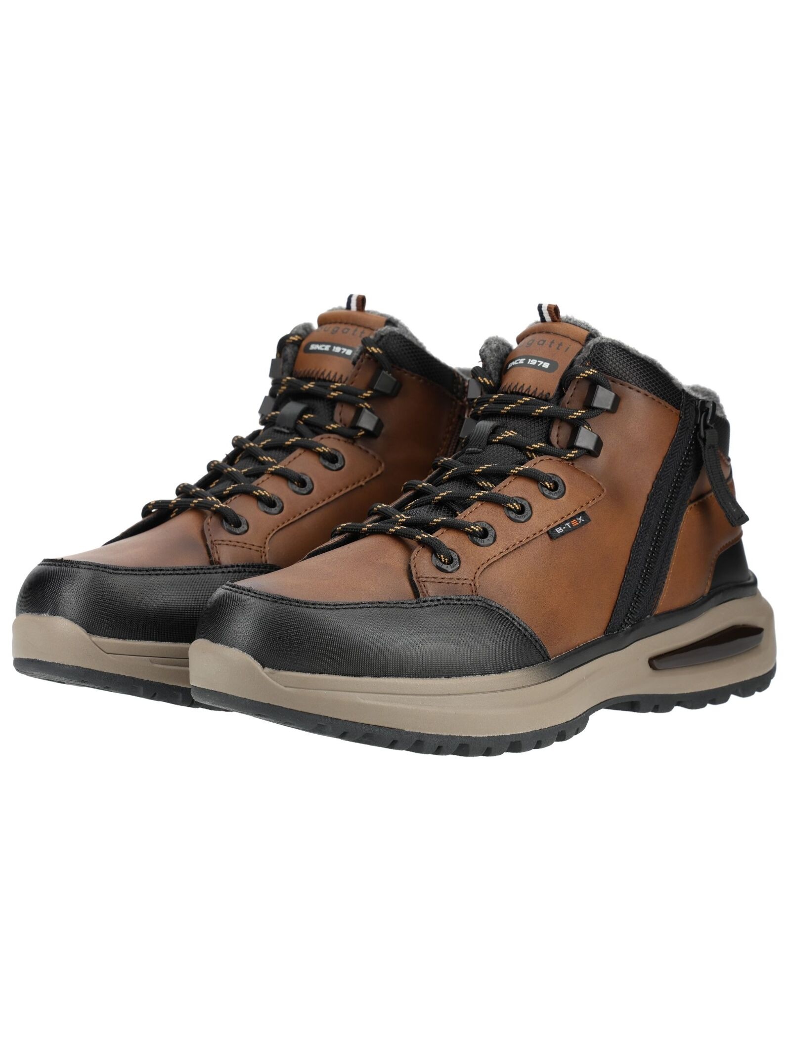bugatti Schnürstiefelette »bugatti Stiefelette Lederimitat«