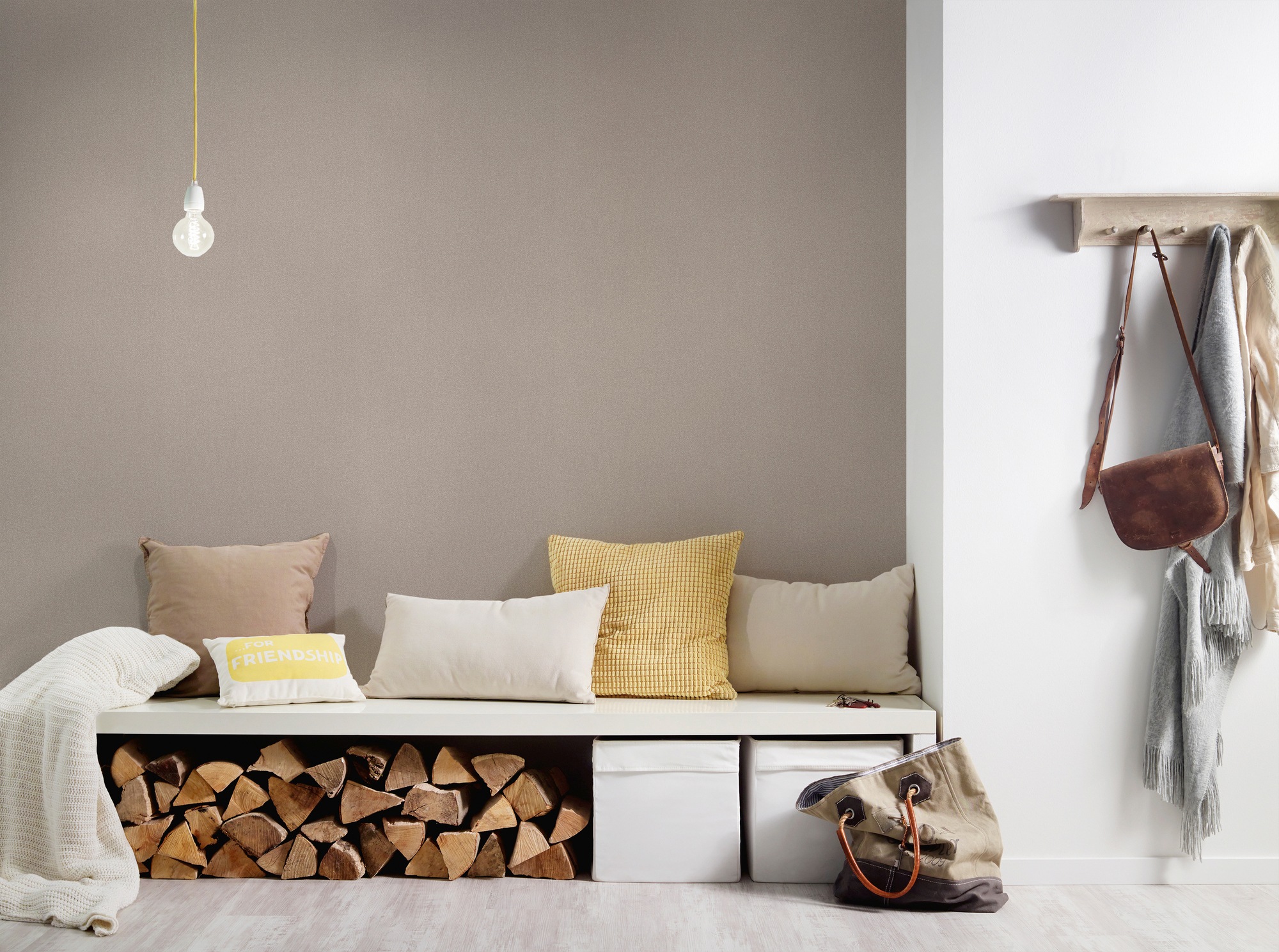 A.S. Création Vliestapete »New Elegance« einfarbig | uni | unifarben leicht strukturiert Uni Tapete einfarbig Tapeten Wohnzimmer Schlafzimmer Küche modern Büro