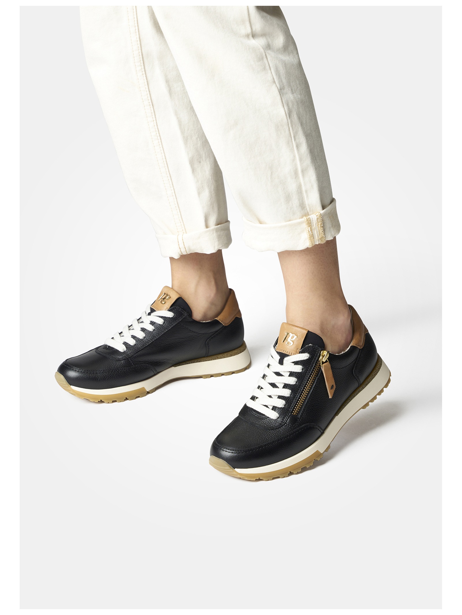 Paul Green Sneaker Black/Brown 2